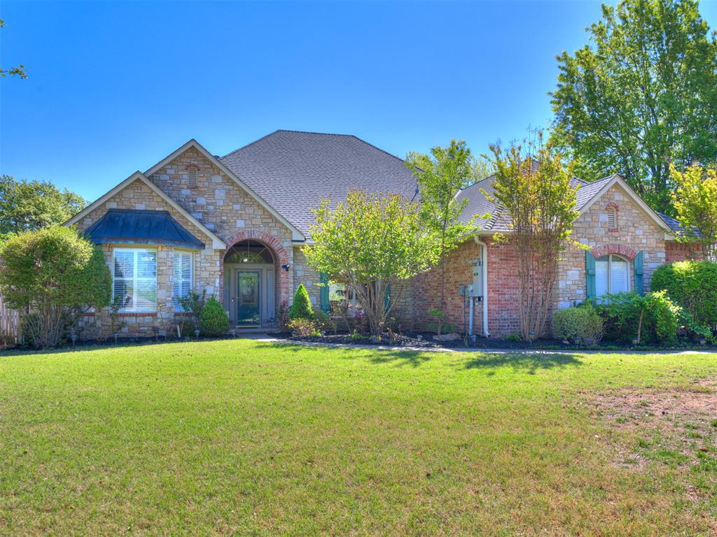 As soon as you walk in, this home feels warm and inviting with abundant natural light and a fantastic floor plan perfect for both everyday living and entertaining. Beautiful hardwood floors highlight the formal dining room and spacious office, complemented by stunning crown molding throughout. The kitchen is a true standout, offering ample cabinetry, generous countertop space, a large island, and an oversized pantry, ideal for cooking and hosting. Water filtration through whole house (tank is next to water heater in garage), dedicated drinking & cooking water filter at kitchen sink, an additional filtration tank for fridge water/ice, & aqua bliss water filter on both shower heads. The primary suite is very spacious and features private access to the covered back patio. The en-suite bathroom includes double vanities, a whirlpool tub, a separate oversized shower, and a HUGE walk-in closet. Secondary bedrooms are generously sized with great closet space. Tile flooring runs through the kitchen and hallway for easy maintenance. Situated on .53 acres, the backyard is a true retreat, perfect for entertaining, relaxing, or enjoying nature. The property features mature fruit trees including nectarine, green apple, and persimmon, along with beautiful wisteria. There is plenty of space for kids, gatherings, and even a pool, all enclosed by a 6’ privacy fence. Additional features include a sprinkler system in both the front and back yards, surround sound in the living room and back patio, a built-in above ground storm shelter located in the third garage, a whole-house generator for peace of mind, and two water heaters (one replaced in 2019 and the other in 2020).