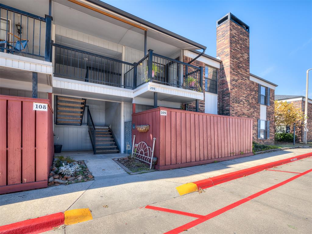 Lovely west side Norman condo with private garage! This beautifully updated second-floor condo offers a bright, open layout with vaulted ceilings, wood flooring, and modern fixtures throughout. The spacious living area features a wood-burning fireplace that keeps the entire home warm and cozy. Each bedroom has its own full bathroom, providing comfort and privacy for residents or guests. Enjoy the convenience of a private garage and all appliances included, full-size washer, dryer, and refrigerator makes this condo completely move-in ready. The HOA covers water, trash, sewer, pool access, landscaping, exterior maintenance, and exterior insurance, allowing for a worry-free lifestyle. Ideally located on Norman’s desirable west side, close to shopping, dining, and easy highway access.