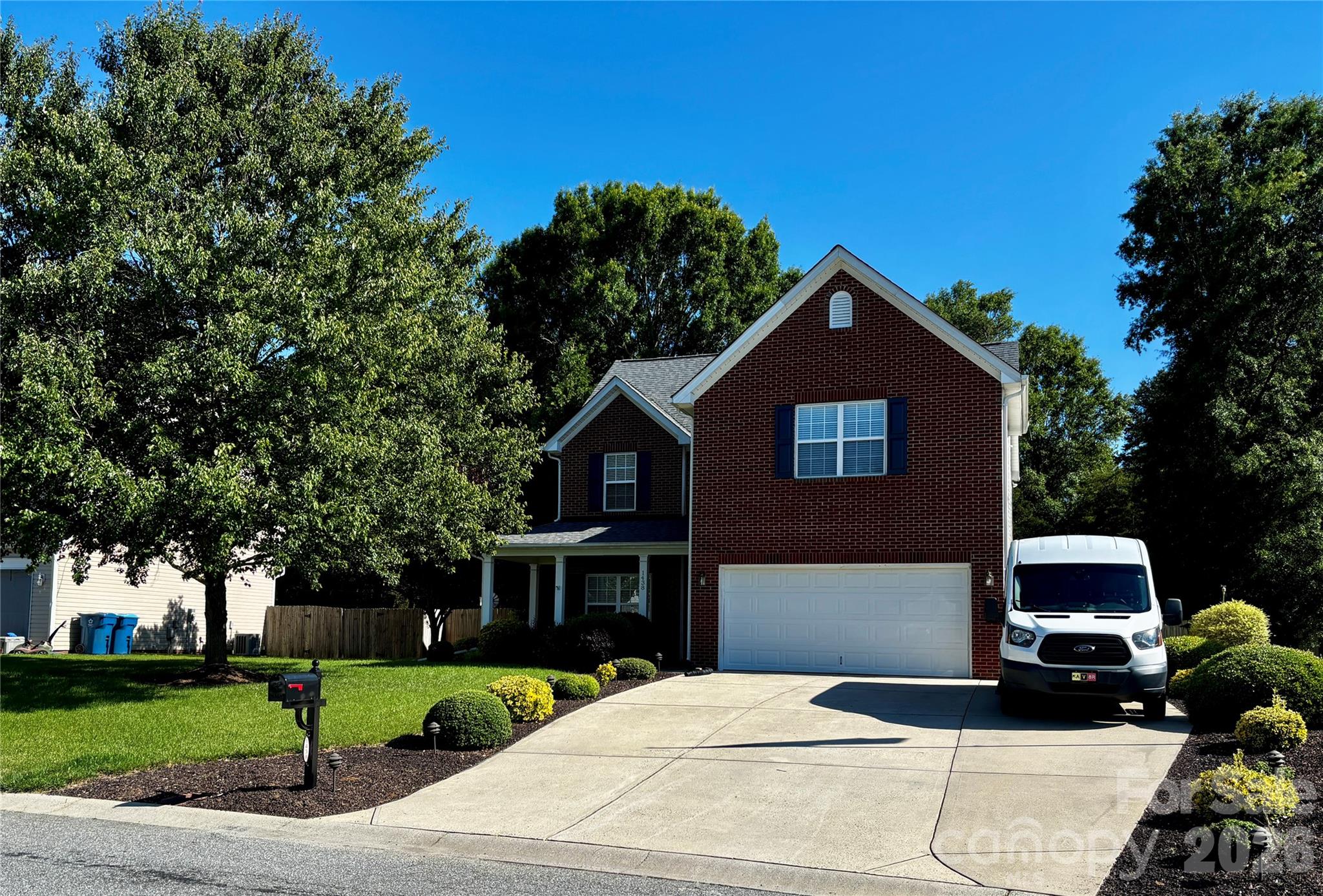 Coming Soon! This meticulously maintained two story home is ready for new owners! Conveniently located in an established Concord neighborhood with quick access to hwy 49, making it perfect for commuters. The main level  features all tile flooring, extensive moldings, a spacious living room with a gas log fireplace, a formal dining room, powder room, and kitchen with 42” cabinets, granite counters, and tile back splash. On the upper level you will find the primary suite with a tray ceiling, and en suite bath. The 2nd and 3rd bedroom share a Jack and Jill bath. The large 4th bedroom/bonus room is currently being used as a home office but would make a great rec area or 4th bedroom. Step outside to the lovely backyard where you will enjoy the extended patio, the workshop with electric and AC, a second shed with electric, and a full privacy fence! The roof on the home and both outbuildings were replaced in 2021. The sellers are leaving the 1 year old refrigerator, the washer/dryer, and two smart tv’s for the buyer! Professional photos and measurements coming soon!