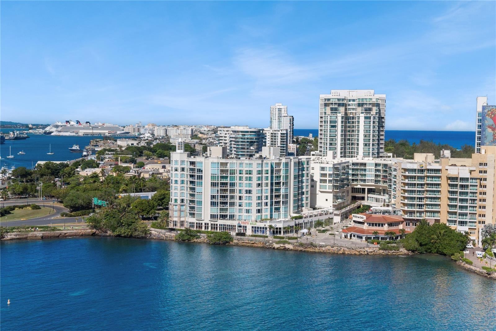Located in Laguna Plaza at Paseo Caribe, San Juan, this exceptional residence offers 2,751 square feet of living space with sweeping views of the Atlantic Ocean and Condado Lagoon. The residence features 3 bedrooms, a dedicated office space, 2 full bathrooms, and 1 powder room. Its thoughtfully designed layout includes spacious family, living, and dining areas, along with a kitchen, all showcasing impressive, uninterrupted views of the ocean and lagoon. These interconnected spaces create an inviting setting for everyday living and entertaining, where the surrounding waterfront scenery becomes an integral part of the experience.Laguna Plaza offers 24/7 security and concierge services, a full-capacity backup generator, swimming pool, fitness center, and residents’ lounge. The property also includes 3 covered parking spaces (#36, #37, and #81), with the possibility of installing an electric vehicle charging station, and a private storage unit (#34).Ideally situated within Paseo Caribe, residents enjoy convenient access to waterfront dining, acclaimed restaurants, Condado's beaches, the San Juan Convention Center, and the historic charm of Old San Juan. This prime location places some of San Juan's finest dining, entertainment, cultural attractions, and recreational destinations within easy reach, offering a lifestyle defined by accessibility and convenience. HOA: $1,785 monthly. Estimated Annual Property Taxes: $5,283