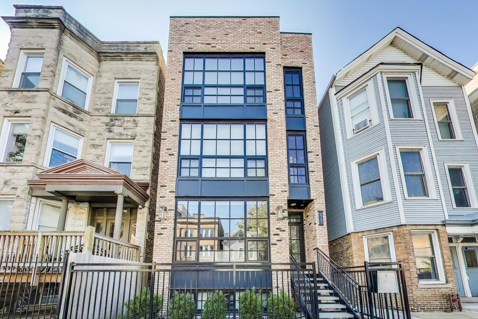 Newly built 4-bedroom, 3-bathroom penthouse triplex offering over 3,300 sq ft of stunning luxury living space in the heart of Roscoe Village! Designed by Karisus Design, this home showcases 9.5' ceilings, wide-plank oak hardwood floors, and four private outdoor spaces across three levels. Main level boasts expansive open floor plan with custom fireplace wall, floor-to-ceiling windows, and access to a private terrace. Dining area with designer lighting and built-in bar flows seamlessly into the chef's kitchen featuring THERMADOR WiFi appliances, double ovens, pro range, quartz island with seating, integrated coffee machine, and breakfast nook. Fourth bedroom/office completes this level. 4th floor primary suite with walk-in closet, spa-quality bath with heated floors, soaking tub, glass shower, Kohler Purist fixtures, and a 400 sq ft private balcony. Two additional bedrooms, sleek full bath, laundry closet, and lounge with mini bar and terrace access. Private staircase leads to a full rooftop deck with 360 city views, pergola, and lounge seating-perfect for entertaining. Solid masonry construction, custom accent walls, designer lighting, fully built-out closets, and porcelain-tiled baths. Steps to Le Sud, Volo, Lush Wine Bar, Turquoise, and Piazza Bella. Unbeatable location steps to Hamlin Park, Clark Park Boathouse, 312 RiverRun, and the Brown Line for easy commuting. Every detail has been curated for comfort, style, and elevated city living!