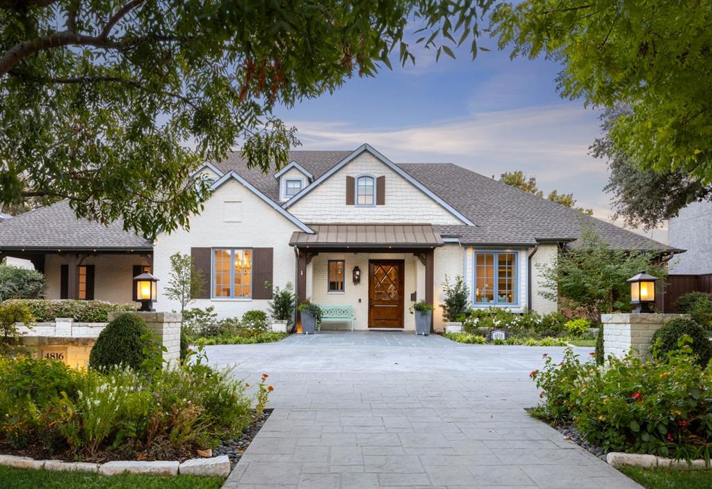 This exceptional custom-built residence in a quintessential Dallas neighborhood offers a rare opportunity to own a newly re-envisioned luxury estate with over 6,000 sq ft of sophisticated living- plus an approx. 950 sq ft of walk-in unfinished flex space, ready to bring your living experience to the next level. Set behind a wide circular driveway, this home was meticulously crafted and thoughtfully designed by the present owners to reflect both elegance and the must haves of everyday functionality. With the beautifully manicured gardens, charming Gemstone LED lighting, and a warm gas lantern entry create a welcoming first impression that blends classic style and warmth. Inside, soaring 10-ft ceilings and sun-drenched living spaces flow seamlessly from room to room, w warm hardwoods and walls of windows + French doors. The gourmet kitchen contains Monogram appliances, Labradorite countertops, a Shaw's farmhouse sink, an expansive walk-in pantry and two-sided butler’s area, all connecting to the fabulous screened porch w fireplace. Every bedroom offers a private ensuite bath, including a tranquil primary suite with sitting room, dual walk-in closets, soaking tub, oversized shower, and private laundry. Two additional master-sized bedrooms located on the first floor, ideal for multigenerational living or guests. Upstairs, enjoy a game, media room, 2 ensuite bedrooms, lounge area with wet bar, and access to the bonus attic. Additional features include ELEVATOR, storm-safe room, HVAC’d large storage room, GENERAC home generator, mosquito misting system, over engineered foundation, remote hurricane screens, reduced noise sub-flooring and sound reduction insulated walls throughout. The tranquil backyard space is a private sanctuary- with a cedar pergola, built-in grill, putting green, and a sport court with basketball hoop, security cameras and commercial grade gate. Situated in Dallas’ premier private school corridor, delivering unmatched amenities, space and style.