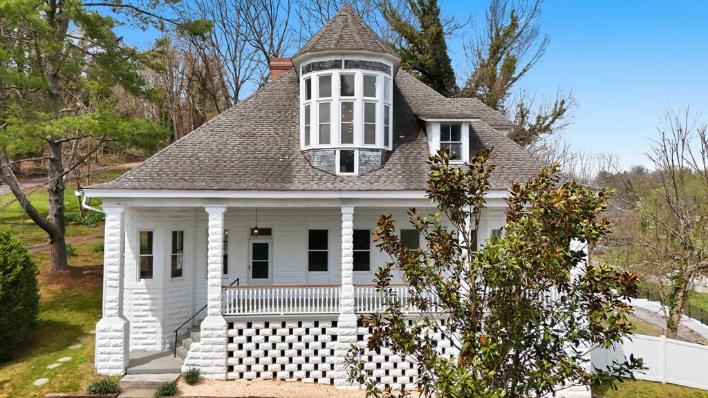 Step into a piece of history with this absolutely stunning 1904 home in Abingdon, gracefully sited on land originally owned by the William King family. Rich in heritage and built to stand the test of time, this remarkable property blends timeless craftsmanship with thoughtful modern updates. Inside, you'll find gorgeous floors, soaring ceilings, and tall windows that flood the home with natural light, highlighting the character and charm throughout. The main level features a convenient en suite bedroom, ideal for guests or flexible living. Upstairs, a completely new and truly incredible primary suite awaits, offering a luxurious retreat with an amazing, spa-like bath. Set on a large, fenced lot in an unbeatable location, this home also provides peace of mind with updated electrical and plumbing, along with a brand new HVAC system. Simply gorgeous in every way, this one-of-a-kind property offers historic significance, modern comfort, and enduring beauty--all in the heart of Abingdon.