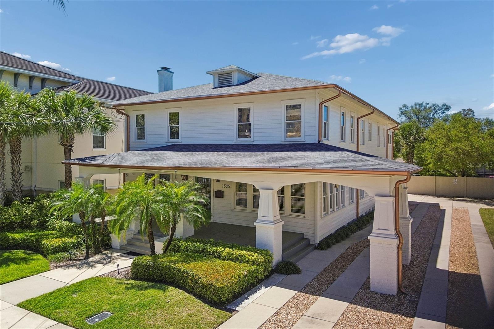 Ideally situated in the heart of South Tampa’s vibrant SoHo district, just steps from scenic Bayshore Boulevard, this beautifully renovated historic bungalow offers an exceptional combination of architectural charm, modern updates and an enviable urban lifestyle. With five bedrooms, six bathrooms and an expansive two-story layout, the residence offers remarkable flexibility in one of Tampa’s most desirable and walkable neighborhoods.The main level welcomes you with gracious living spaces that reflect the home's historic character, including a living room with fireplace, a separate formal sitting room and a dedicated dining room ideal for entertaining. An upgraded kitchen brings modern functionality to the home's traditional architecture, while a versatile bonus room offers additional space for a home office, media room or casual gathering area. Two bedrooms on the main level provide flexibility for guests or multigenerational living.Upstairs, the spacious primary suite serves as a private retreat, complete with its own fireplace and beautifully updated bathroom. Three additional bedrooms offer generous accommodations, while a secondary bonus room provides further flexibility for a lounge, study or creative space. A convenient kitchenette with laundry facilities adds functionality to the upper level, making the floor plan particularly well suited for extended family or guests.Beyond the residence, the location is equally compelling. Set along South Howard Avenue, the property places Tampa's celebrated dining, boutique shopping and neighborhood destinations within easy reach. Enjoy morning walks along Bayshore Boulevard, evenings in SoHo and convenient access to Hyde Park Village, Davis Islands, downtown Tampa, the University of Tampa and Tampa International Airport. On-site parking adds another layer of convenience to this sought-after urban setting.A distinctive opportunity to enjoy the timeless character of a historic South Tampa bungalow, thoughtfully updated for modern living, with exceptional space and versatility in the heart of SoHo.