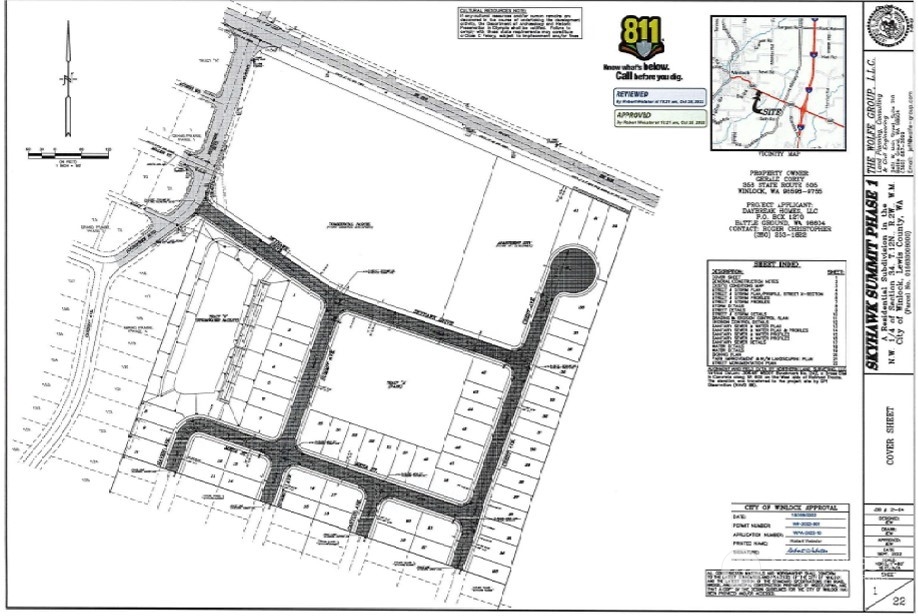Investor Alert! Here is the property you have been waiting for! 40 acres of Prime developable land in the heart of Winlock. Seller currently has Preliminary Approval for 182 lots and 54 of them have final engineering and are ready to break ground!  This level pastureland is conveniently located, just minutes from town and less than 90 minutes to Tacoma and just over 1 hour to Portland.  Surrounded by new home communities, the possibilities for this property are endless!  Current home on the property is great for rental income during the development process. Don't miss out on this incredible opportunity!