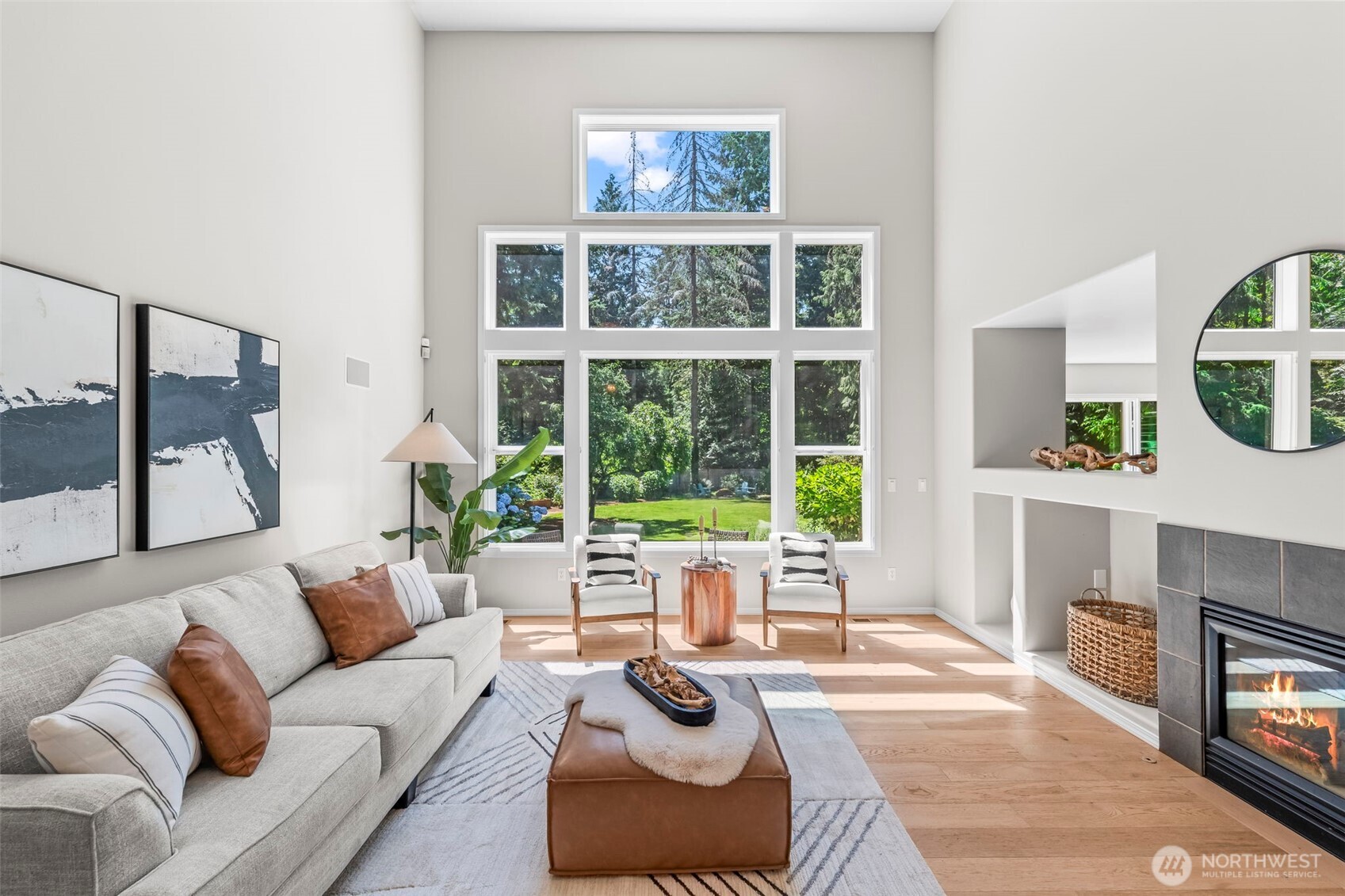 A place to GROW, GATHER, & PLAY—welcome to Rosedale Ridge. This gated neighborhood is beloved for its peaceful setting, sense of community, convenient locale, & direct access to miles of trails. Your nearly half-acre abode takes it to the next level with a sprawling, sun-soaked (southern exposure) backyard, playful paradise gardens, and a rare 2+ acre greenbelt as your private backdrop. Inside, soaring windows bring the outdoors in, lighting up the open living spaces where life naturally unfolds. A MAIN FLOOR PRIMARY suite adds everyday ease, while a tucked-away den or office offers quiet space for work or homework. With three more bedrooms upstairs and so much room to roam, this home is built for connection—with nature and each other.