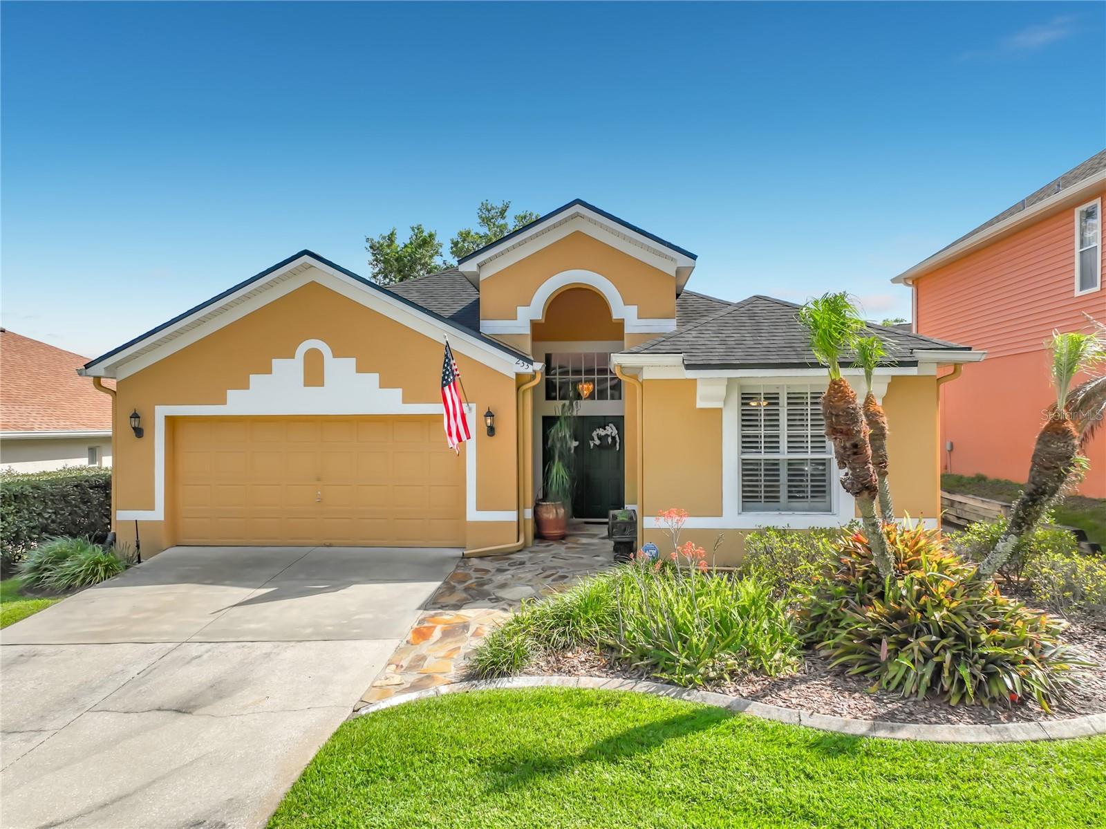 Located in the desirable Huntington Pointe community, this well-maintained home offers nearly 2000 sq ft of living space and outstanding value compared to larger homes currently listed in the neighborhood! Featuring spacious living areas, a functional layout, and move-in ready condition, this home presents a rare opportunity to own in one of Lake Mary's most sought after communities at a compelling price point. It is a Beautiful 3-bedroom, 2-bath single story home, zoned for top-rated Lake Mary schools. This light-filled home features an open floor plan with vaulted ceilings, multiple living areas, and seamless indoor-outdoor flow!  The spacious kitchen includes a breakfast bar and dinette, perfect for everyday living and entertaining.  The primary suite offers a walk in closet, dual sinks, and separate glass shower.  Step outside to a large screened porch and private fenced courtyard - ideal for relaxing or hosting guests. Updates include: AC (2022), roof (2015), water heater (2021), water treatment system (2021), garage opener (2023).Enjoy community amenities including two pools, playgrounds, and a basketball court - all in a prime Lake Mary location!Don't miss this opportunity to own a home that combines space, location and value!!