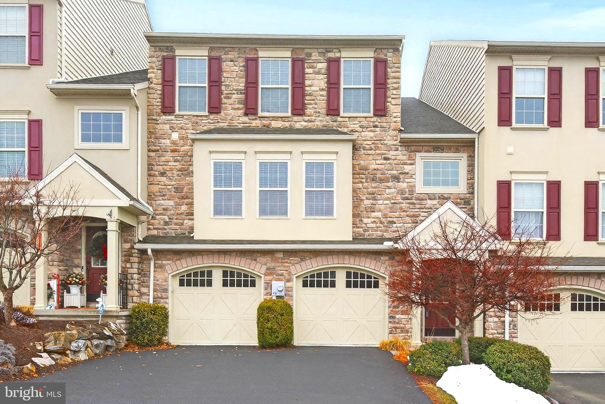 This beautifully maintained, move-in ready townhome offers 2,222 square feet of thoughtfully designed living space in the highly desirable Courts of Roxbury at Winding Hills—an owner-occupied community known for its scenic setting and exceptional amenities. With a layout that lives larger than it appears, this home delivers space, function, and comfort at every turn.Step inside to a welcoming two-story foyer filled with natural light and accented by rich hardwood floors that flow throughout the main level. The open-concept layout is ideal for both everyday living and entertaining, featuring a spacious living room, formal dining area, and a well-equipped kitchen with black appliances, gas range, generous cabinetry, and a peninsula island perfect for casual dining or gathering with guests. The adjoining family room with gas fireplace opens to a private rear deck overlooking expansive green space—an ideal setting for outdoor dining, summer evenings, or quiet relaxation.Upstairs, the owner’s suite offers a private retreat with triple windows, an oversized walk-in closet, and a spa-inspired bath complete with double vanity, jetted soaking tub, and walk-in rain shower. Two additional generously sized bedrooms, a full hall bath, and convenient second-floor laundry enhance both comfort and functionality.Recent updates include newer carpet and interior paint, central A/C installed in June 2023, energy-efficient gas heat, and a tankless water heater. The full unfinished lower level provides excellent storage and the opportunity to finish additional living space such as a rec room, home office, or guest suite. A true two-car garage completes the home.Even better, a brand-new roof is scheduled for installation in 2026—providing added value and peace of mind to the next owner.Residents enjoy access to resort-style amenities including a heated saltwater pool, fitness center, clubhouse, playgrounds, and more than 120 acres of preserved open space with miles of walking trails.Located in the award-winning Mechanicsburg Area School District with convenient access to Route 11/15, the PA Turnpike, shopping, dining, and major employers, this home offers low-maintenance living without compromise.Schedule your private showing and discover just how spacious this 2,222-square-foot home truly feels.