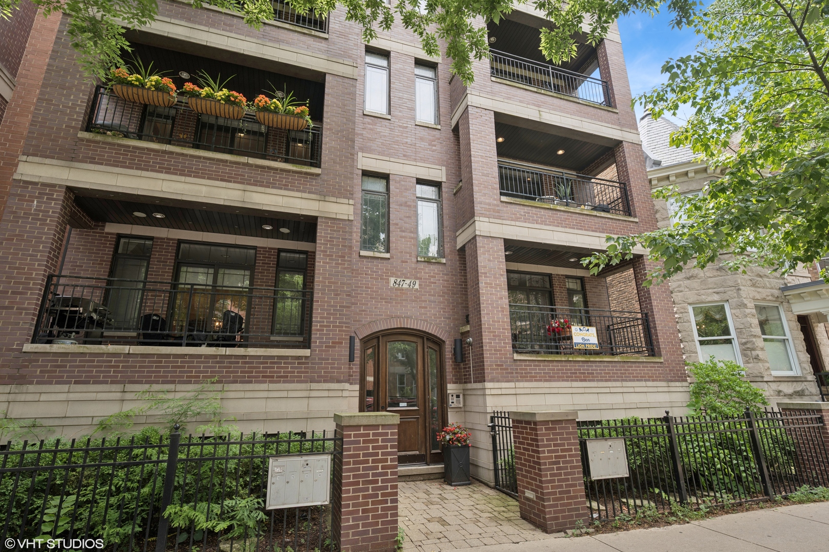 Immaculate and refined 3 bed, 2 bath condo perfectly situated in the heart of vibrant Lincoln Park. This beautifully maintained home is filled with high-end upgrades and timeless finishes, including stunning newly refinished hardwood floors, elegant crown molding, detailed wainscoting, custom trim, and fresh paint throughout. The impressive gourmet kitchen with elegant pillared arch, features Viking and Bosch stainless steel appliances, granite countertops, and soft-close cabinetry. The expansive living room is anchored by a cozy gas fireplace with custom built-ins and opens to a private balcony with gas line, perfect for grilling and entertaining. Down the hall, the serene primary suite boasts a spa-like bath with steam shower, soaking tub, and dual vanities, plus a spacious walk-in closet. The large second and third bedrooms, each with French doors, offer flexibility for guests, a home office, or both. Additional highlights include new HVAC, water heater, and washer/dryer, plus garage parking and extra storage. Ideally located near incredible restaurants, shops, parks, and the CTA Brown and Purple line trains, and Clark and Halsted buses.