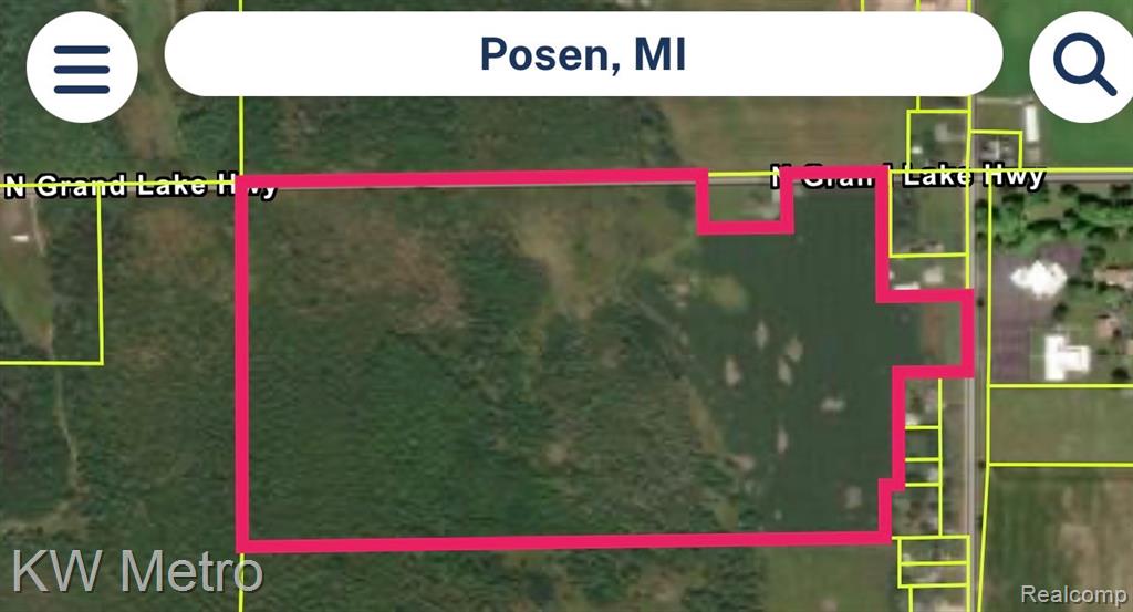 CALLING ALL NATURE LOVERS AND HUNTERS! Turnkey, deer-loaded 70-acre hunting property in Posen, Michigan with a proven track record of holding and producing mature bucks.This property is set up exactly how serious hunters want it. Two established hunting blinds (5’ x 7’ x 7’) are already in place, including one positioned directly over a 30 x 50 yard cattle pond a prime water source that consistently draws deer into bow range. Trail cam history shows strong deer traffic and quality bucks on a regular basis.Two 1-acre food plots are established and enhanced with surrounding switchgrass, creating ideal bedding edges and travel corridors. A 10-acre field planted in a corn/bean/plow rotation currently farmed by a neighboring farmer provides a high-volume food source that keeps deer on the property throughout the season.The back 20 acres of thick swamp land offer outstanding cover and security, making it a natural sanctuary for holding mature deer. This combination of bedding, food, and water creates a highly effective layout for predictable deer movement and consistent hunting success.Easy access off Grand Lake Highway and M-65, with the ability to add electricity and build, gives you the opportunity to turn this into your ultimate hunting camp or future home base.If you’re looking for a property that’s already producing and ready to hunt day one, this is it