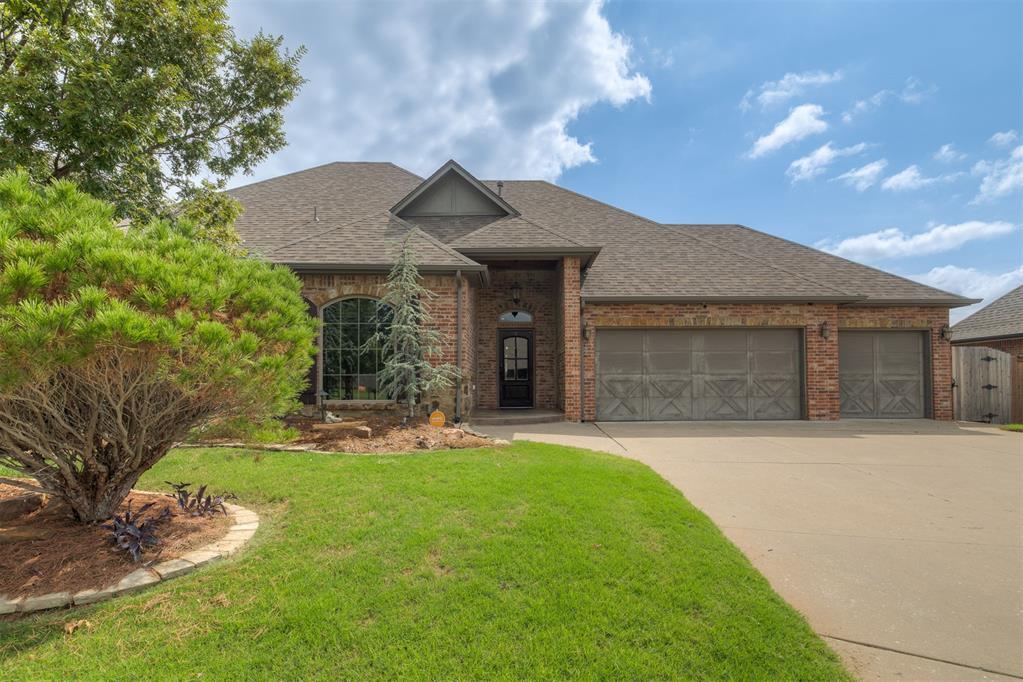 Tucked away on a peaceful cul-de-sac in Edmond, this 3-bedroom, 2.5-bath, plus office home blends timeless design with modern updates. From the moment you arrive, the professionally landscaped yard and stunning curb appeal set the tone for what’s inside.
Enter through the foyer to an open and versatile floor plan made for both entertaining and everyday living. Rich hardwood floors flow through the main living spaces and a set of double doors leads to the private office—perfect for remote work or a flex space for a cozy retreat. The spacious living and dining area features soaring ceilings, tall windows that flood the space with natural light, and a striking stone fireplace that adds warmth and character.
The kitchen is the heart of the home, complete with an island, breakfast bar, stainless steel appliances, under-cabinet lighting, and an oversized walk-in pantry. It flows seamlessly into the dining and living spaces, making gatherings and entertaining a breeze.
The primary suite is a true retreat with private patio access, a spa-inspired bathroom featuring dual vanities, soaking tub, oversized walk-in shower, and a generous walk-in closet. Through the primary closet, you will find the sought after design with a walk through laundry room, make convenience key. Within the split wing, two additional bedrooms share a full bath, offering comfort and convenience for family or guests.
This home is loaded with upgrades: Storm Shelter, Sprinkler system, wired for surround sound and home theater, new roof in 2024, new water softener and hot water tank in 2022.
Enjoy neighborhood amenities including a pool, basketball court, park, and two stocked ponds. Convenient access to highways, shopping, dining, and medical facilities makes everyday life effortless.
This meticulously maintained home truly shines with pride of ownership—schedule your private showing today.
