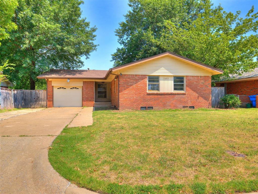 This home is a great find in Norman with 4 Beds & 2 Baths and a Covered Deck in Backyard! No Carpet in the home, only Real Hard Wood Floors & LVP. The Kitchen has Stainless Appliances: Dishwasher, Kitchen Stove, & Built-in Microwave. The Master Bedroom has 3 closets & is separate from the other 3 Beds. In the Back Yard, this Home has small Garden  and Newer Fence. Updates include: New Roof (2021), New AC Condenser (2024), Ceiling Fans, New Paint, New Floor (LVP), Sink & Microwave (July 2025). With this cute home being 2 miles from the campus of OU, it's perfect for a rental for college students or a residential home! Close to I-35 too and right around the corner from Westwood Golf Course & complex for tennis, swimming, & golf!