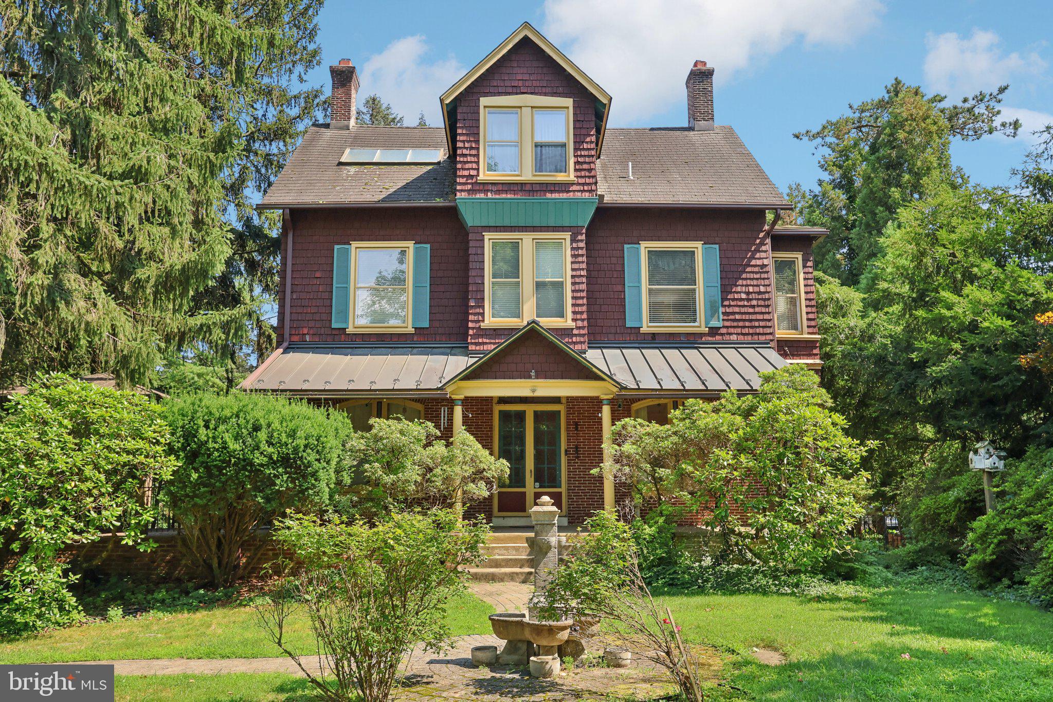 Timeless elegance coupled with space to reimagine... Sitting on over an acre in Berwyn, welcome to this  late 1800's Victorian Main Line beauty with timeless and classic appeal,  nestled in nature, known as 1420 Pennsylvania Avenue in the award-winning Tredyffrin-Easttown School District. With soaring ceilings, multiple fireplaces and hardwood flooring, the charm abounds.  The covered front porch welcomes you in from the double front glass doors to the living room and family room, french door to a side terrace area. Dining Room in the back leads to the kitchen with island. The charming  rear stair well can also be found here in the kitchen.  Off of kitchen is main floor laundry room/mud room with additional storage.  4 bedrooms and 2 full baths  plus a 3rd floor with grandfathered in law suite boasting 5th bedroom and 3rd full bathroom plus full eat in kitchen and living room. This property is nestled on a quiet street and short walk to the R5 Daylesford SEPTA train to Center City and the Upper Main Line YMCA.  A rare opportunity to live in a this special home in a great location. Schedule your showing today! * There is a possibility of subdividing.  Buyer would have to do their own due diligence.