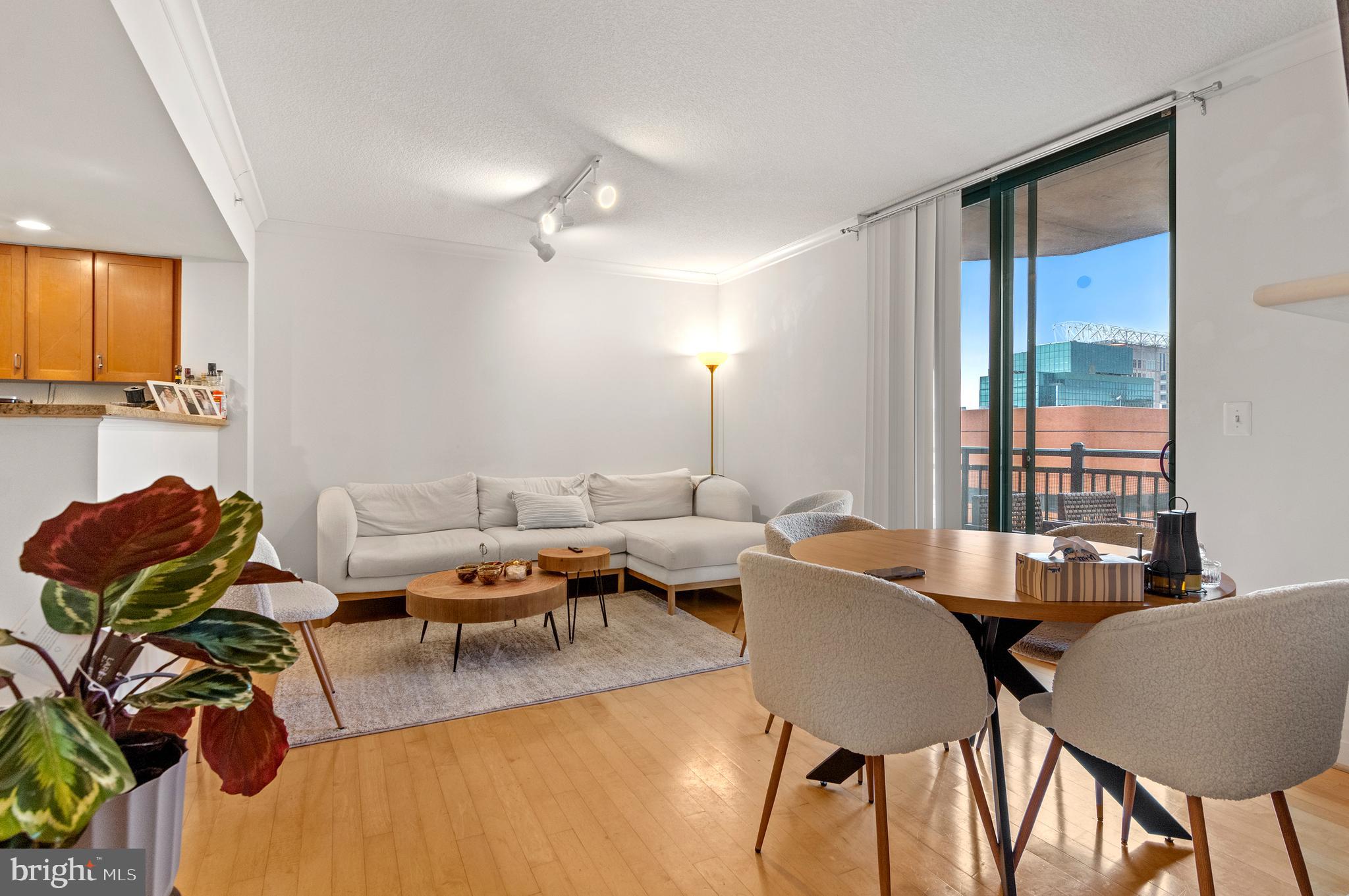 Welcome to 414 Water Street, Unit 2504—a sophisticated 25th-floor retreat offering 697 square feet of elevated urban living in the heart of Baltimore’s Inner Harbor. This is the largest 1-bedroom, 1-bathroom residence features an open-concept layout with rich hardwood floors and floor-to-ceiling windows that showcase breathtaking panoramic views of the city skyline from your private balcony.The gourmet kitchen is equipped with granite countertops, stainless steel appliances, and a breakfast bar, while the spacious bedroom offers a large walk-in closet. Luxury building amenities include a 24-hour concierge, a cascading rooftop pool, a fitness center, and assigned garage parking. Perfectly positioned steps from Harbor East and downtown’s best dining, this high-floor gem provides the ultimate blend of style, comfort, and convenience.