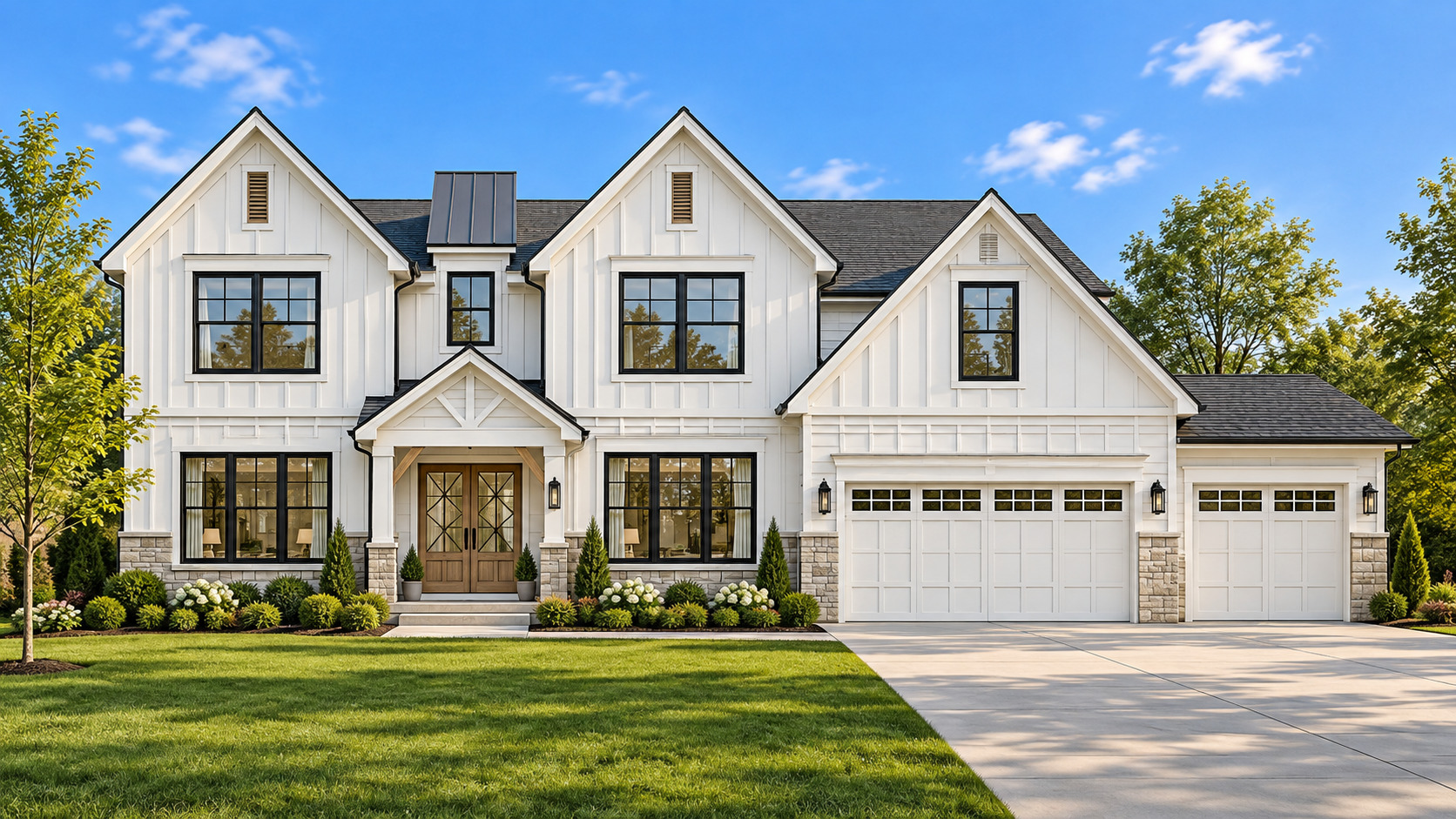 STUNNING PROPOSED NEW CONSTRUCTION! 6,158 SQ. FT. OF LUXURY LIVING WITH THE OPPORTUNITY TO CUSTOMIZE YOUR DREAM HOME!    Welcome to this exceptional proposed custom-built residence in desirable Roselle, offering 6 bedrooms, 4 full bathrooms, 1 half bathroom, and a spacious 3-car attached garage, all situated on a generous 132 x 100 lot.    This beautifully designed modern farmhouse offers approximately 6,158 square feet of total finished living space, including 4,358 square feet above grade and an additional 1,800 square feet of planned unfinished basement space.    The thoughtfully designed open floor plan features an impressive entry foyer, spacious living and dining rooms, a welcoming family room with fireplace, and a stunning gourmet kitchen with custom cabinetry, quartz countertops, an oversized center island, and walk-in pantry. A convenient first-floor bedroom with full bathroom provides an ideal arrangement for guests, extended family, or multigenerational living.    Upstairs, the luxurious primary suite offers a private retreat with a spa-inspired bathroom and generous closet space. Additional bedrooms, a versatile bonus room, and a comfortable sitting area provide exceptional flexibility for today's lifestyle.    The exterior showcases timeless modern farmhouse architecture with beautiful white siding, contrasting black-trimmed windows, elegant stone accents, and attractive rooflines. A spacious driveway, professional landscaping, and inviting outdoor living areas complete the picture.    MAKE IT YOUR OWN! Buyers will have the exciting opportunity to personalize their new home with builder-provided allowances for interior finish selections, including cabinetry, countertops, flooring, lighting, appliances, and other finishing touches. Create a home that truly reflects your personal style, from the kitchen and bathrooms to the finishing details throughout.    Enjoy the perfect combination of luxury, space, and convenience in a desirable location near shopping, dining, parks, major expressways, and O'Hare International Airport.    WHY SETTLE FOR SOMEONE ELSE'S DESIGN WHEN YOU CAN CREATE YOUR OWN? Take advantage of this incredible opportunity to build a spectacular new home tailored to your preferences!    Proposed construction. Renderings are for illustrative purposes only. Square footage, floor plans, finishes, allowances, specifications, and construction details are subject to final builder plans and contract. Interior selections and upgrades may affect the final purchase price.