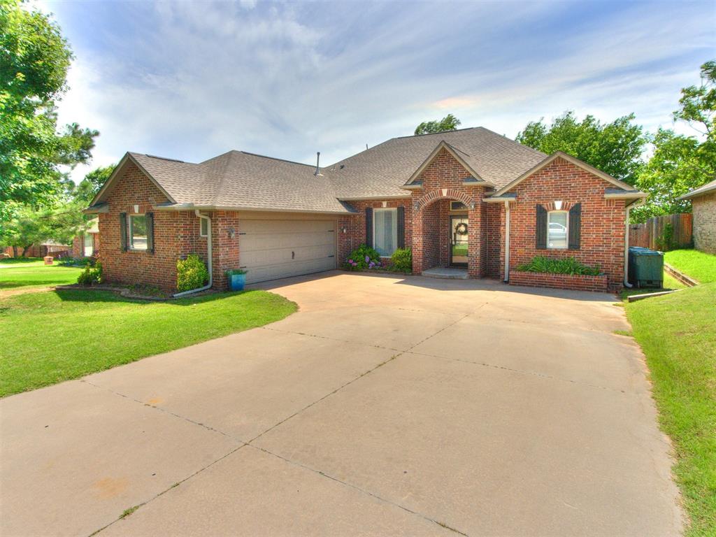 Welcome home to 745 Martina Ln — a beautifully maintained home nestled in the heart of Edmond. This 3-bedroom, 2-bathroom property offers an inviting open layout, perfect for both everyday living and entertaining. The spacious living room flows seamlessly into a modern kitchen with ample cabinetry, updated stainless steel appliances, and a breakfast bar. The primary suite includes a private jetted tub, stand-in shower and large walk-in closet for added comfort. Outside, enjoy a beautifully landscaped, fully fenced backyard with a covered patio—ideal for relaxing or hosting gatherings. Take a walk along the green belt or cool off at the neighborhood pool. Located in a quiet neighborhood with quick access to shopping, dining, and top-rated Edmond schools, this home combines convenience, comfort, and charm. Don’t miss your opportunity to call this one home, call to schedule a showing today! **Seller will be replacing carpet throughout the home soon.**