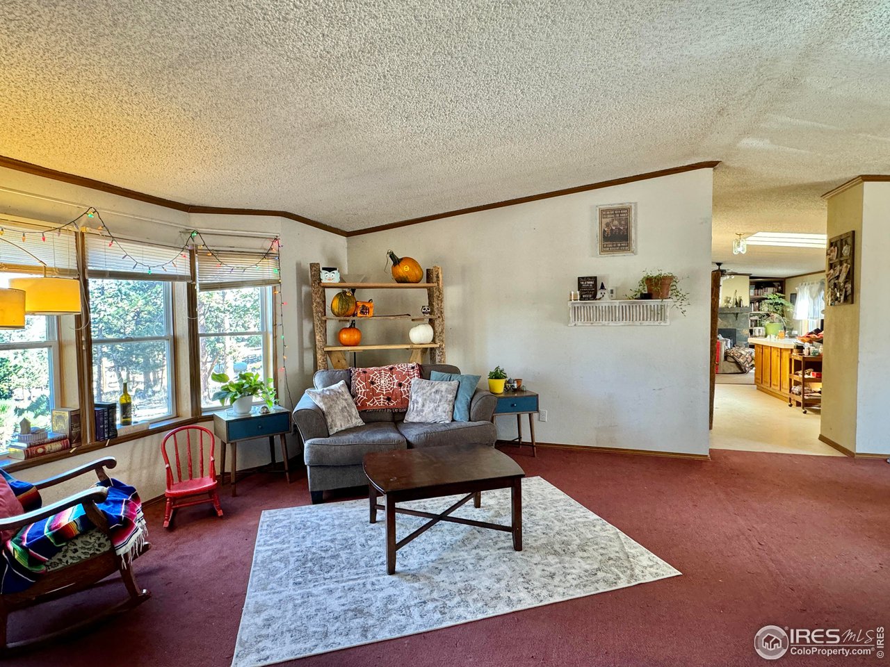 Wake up to panoramic sunrises overlooking the plains. Here is your opportunity just 37 minutes from north Ft Collins. Over 2,000 sq. ft. of living space all on one level on .86 acre. Home has wood siding and metal roof. Family room with woodstove off kitchen with island, separate dining and living room. Primary bedroom has 5 piece bath and attached office. 2nd and 3rd bedrooms with Jack & Jill bath. 4th bedroom next to 3rd bath and laundry room. Gentle sloping lot with scattered evergreens to filter the morning sunlight. 6' x 8' storage shed. NEW Furnace. Need a quick possession for your buyer, seller can accommodate. Special Assessment paid by seller. HOA fees pay for road, rec, trash, water & sewer.