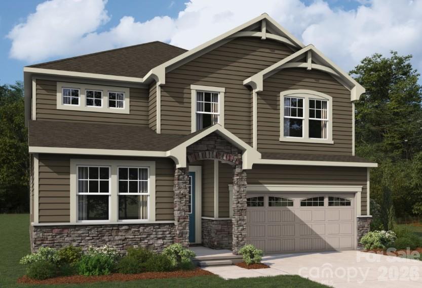 New Construction 5 Bedroom Home with Distinctive Tudor Exterior. Design focused on a bright & spacious floorplan with oversized windows & doors creating an open yet cozy feeling throughout the home. Guest Suite with full bath on main level adds a nice touch of privacy & convenience for guests. Upper level includes an expansive primary bedroom creating a perfect retreat with excessive walk-in closet, cozy loft perfect for game night or gameday, three additional bedrooms, walk-in closets, storage closets, and large laundry room. This home offers not only the size and function to meet your needs but also the quality you deserve. Just minutes from I 85, Westfall offers the perfect blend of convenience and outdoor living. Enjoy easy access to shops, restaurants, the Gastonia Farmers Market, and the charm of Downtown Gastonia. Nature lovers will feel right at home with Crowders Mountain, Rankin Lake Park, and direct access to the new sprawling 140 acre Linwood Springs Park with endless activities and outdoor fun. Live where adventure and community come together.