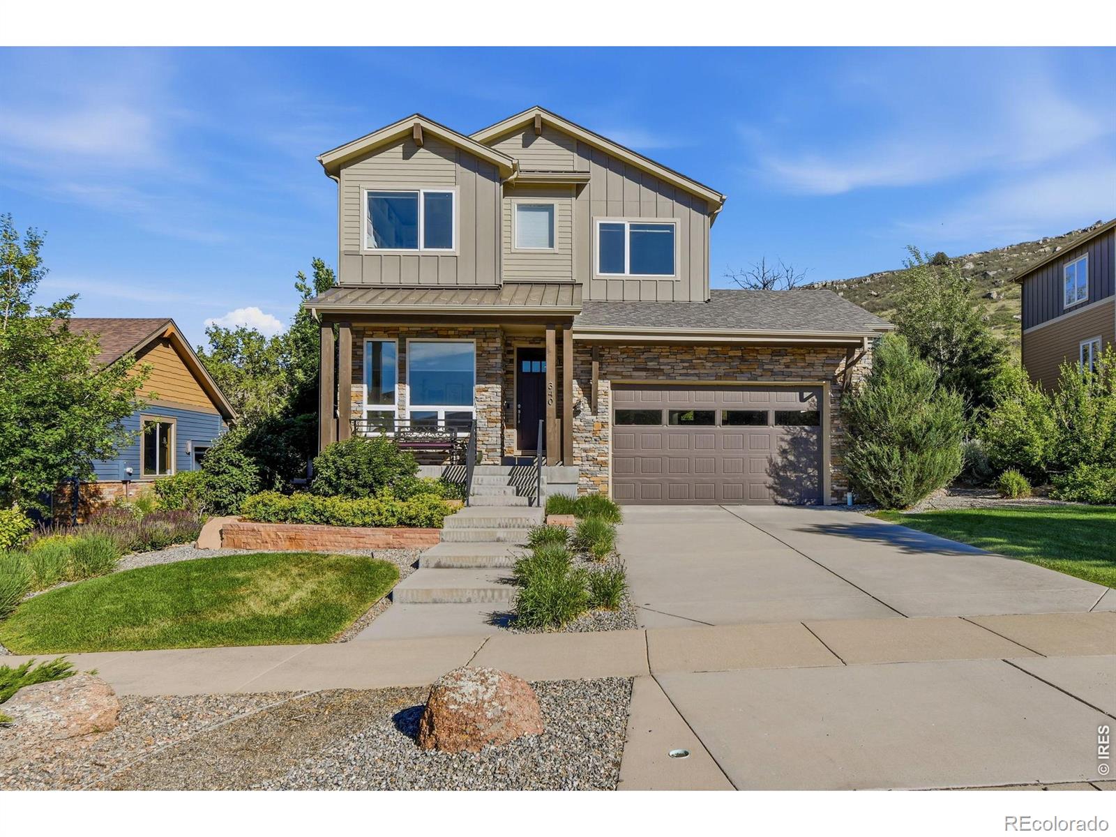 Gorgeous home with mountain views from the front. Large west facing loft currently set up as an office. Open floor plan with gas fireplace and large kitchen island for entertaining. 3 bedrooms on the upper level w/ loft and laundry room. Finished 3 car garage with sealed floors for easy cleaning and 9 foot door for RV's, part is set up as an amazing wood shop. Aquasana whole house water filtration system and more filters in the kitchen and primary bath. 6 Haiku ceiling fans, Wall to ceiling windows, so much natural light! All with Hunter Douglas blinds. Custom landscaping and fenced in yard for the dog(s). Partially finished basement room and unfinished section's concrete floor is painted with 13 commercial graded chrome wire storage racks on casters. Mudroom from the garage for all your things. You will not find a finer and well thought out home in Lyons! Seller concessions available up to $25K to get rates as low as 5.9% for qualifying borrowers!!