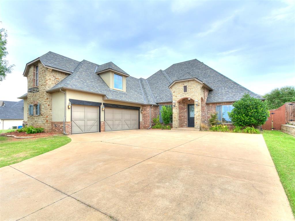 Welcome home to 3009 Cordova. Nestled in the coveted Las Colinas neighborhood, this location offers peaceful views of the sunset on the edge of town while still being close to shopping, restaurants, and amenities. The property offers a harmonious blend of luxury, functionality, and thoughtful design. From the moment you pull up to the property, you'll be impressed with its welcoming curb appeal. Inside the home offers a practical and spacious open layout. At its heart of the home lies a gourmet kitchen, featuring gleaming GE double ovens and new gas cooktop, a new GE dishwasher, and a huge island with storage and seating options. Above the cooktop is a pot filler adding convenience and elegance, a chef's delight for effortless meal preparation. The living room is warm and inviting with a cozy, yet sleek, gas fireplace. The formal dining room features a built-in buffet style bar providing additional cabinetry, serving space, and storage. The dedicated office provides privacy with beautifully crafted beams lining the ceiling offering a professional and comfortable space. The primary suite promises indulgence: a freestanding whirlpool tub, walk-in shower with multiple shower heads, and direct access from the closet to the laundry room for seamless comfort. The additional extra large bedroom upstairs includes its own full bath and can be used in a multitude of ways to fit your needs. The home boasts high-end finishes throughout including hardwood floors and Moen hardware accents. As well as being beautiful, this home provides elements of practicality including a tankless water heater, a storm shelter in the garage and a sprinkler system. This home is in the top-rated Roosevelt school district. Don't miss this amazing opportunity to join this well established Norman neighborhood in a timeless home!