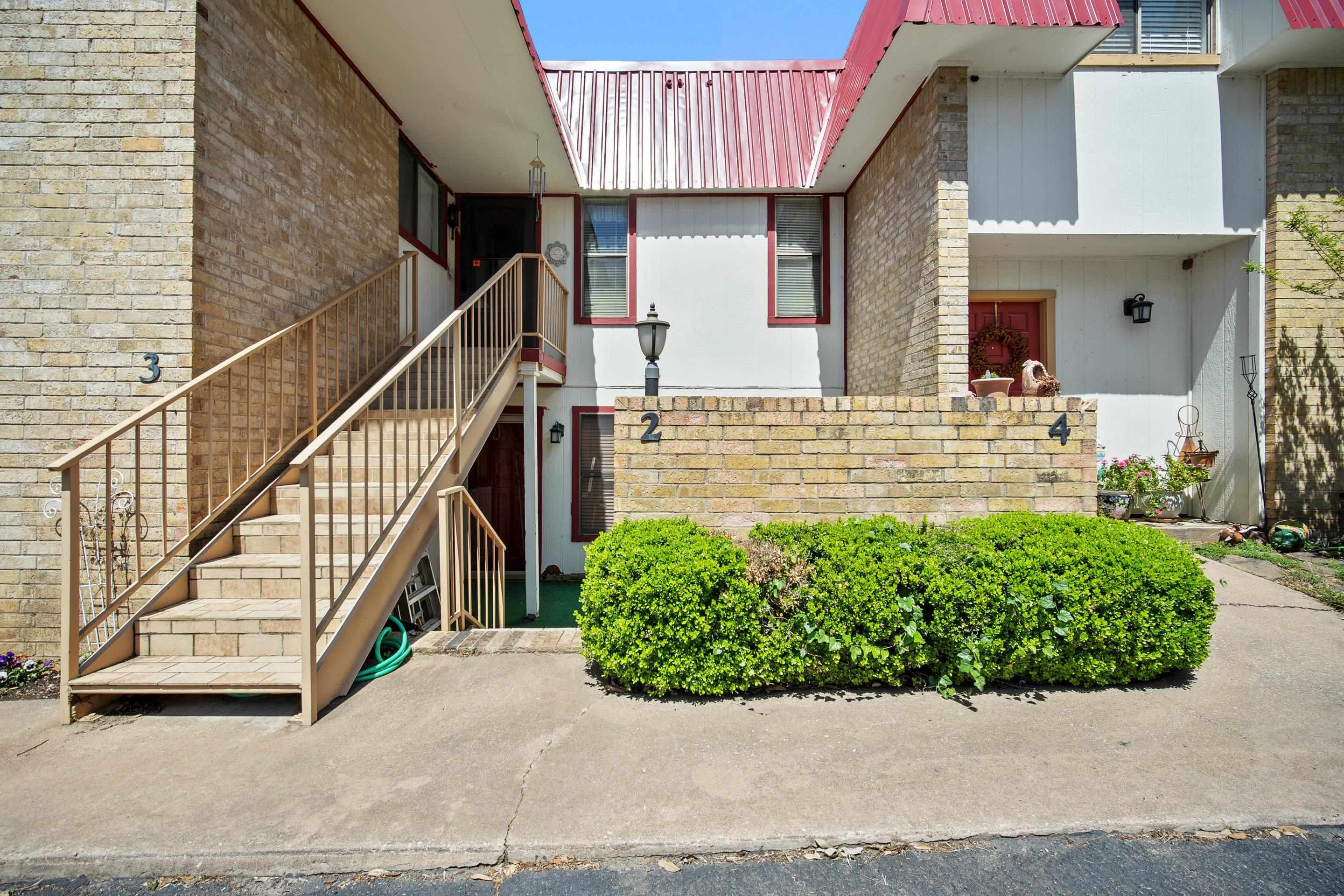 Charming Ground-Floor 3-Bedroom Condo in Marble Falls:  An inviting 3-bedroom, 2.5-bath condominium, ideally situated on the ground floor in a convenient Marble Falls location. Enjoy the ease of walking to nearby schools, shopping centers, and dining establishments, making everyday errands and leisure activities a breeze. The open-concept design seamlessly connects the living and dining areas, providing a perfect space for both relaxation and entertaining.  The kitchen is equipped with contemporary finishes offering both style and functionality.  Step outside to a large covered back patio that overlooks a serene setting of mature trees, green space, and a tranquil wet-weather creek, providing a peaceful environment to unwind.  The one-car garage offers convenient parking and additional storage space.  This condominium offers a harmonious blend of comfort, convenience, and natural beauty, making it an ideal choice for those seeking a tranquil yet accessible living space in Marble Falls.