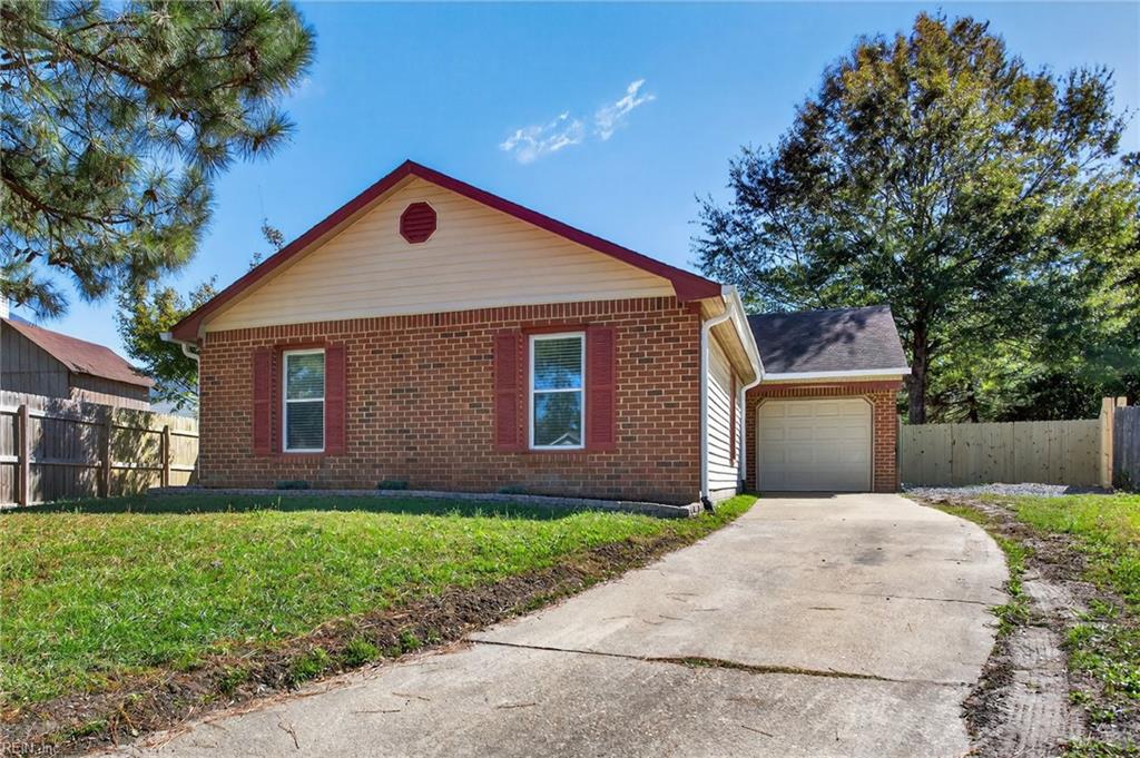 Out on the edge of town, down a quiet little cul-de-sac, there's a place where the world slows down - 3 Bedrooms 2 Baths and a woodburning fireplace to keep you warm when the wind starts to howl. Fresh paint, and new carpet under your feet, and a kitchen that sings with a new dishwasher and fridge. A new fence wraps around the backyard like a melody you can't forget. Walk on down to the Farmers Market for something fresh. Enjoy world class entertainment, at the Virginia Beach Amphitheater, just a stones throw from your front door! This aint just a house... it's a place to rest your bones, chase the sun, and live IMPORTANT INFO: PLEASE READ! Autopay required on all leases. Non smoking premises.  Must be able to move in within 4 weeks of availability date. App criteria: Credit score- Over 600, debt/income ratio below 40%, must have good rental/mortgage references (no late payments or balances owed). . Apply online at leehalyard.com.