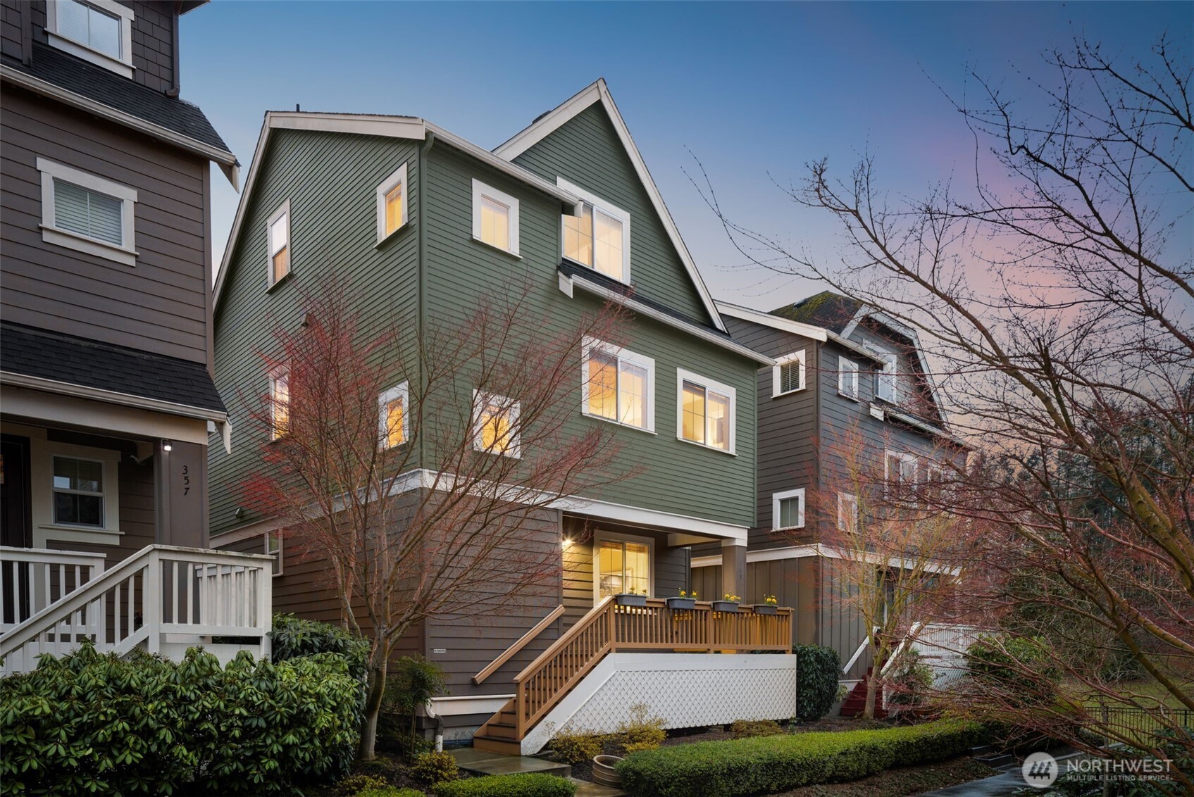 Elegance and Tranquility! Charming multi-level home with picturesque entertainment deck located in the serene and desirable Issaquah Highlands community! Exceptional location close to trails, parks, shopping, dining, movie theater, Swedish Medical Center and much more. Elegant interior complemented by sophisticated fixtures and finishes show a modern style and design. This open concept and light-filled home features efficient and orderly living space, chefs kitchen with gorgeous cabinets, large center island, granite counter tops and stainless steel appliances. Enter this highly coveted location and enjoy this unparalleled utopia! Picture perfect home with expansive 2 car garage, wine cellar and partial mountain views. Top-rated Issaquah school district. Convenient location provides access to enjoy all amenities the Pacific Northwest offers. Must see!