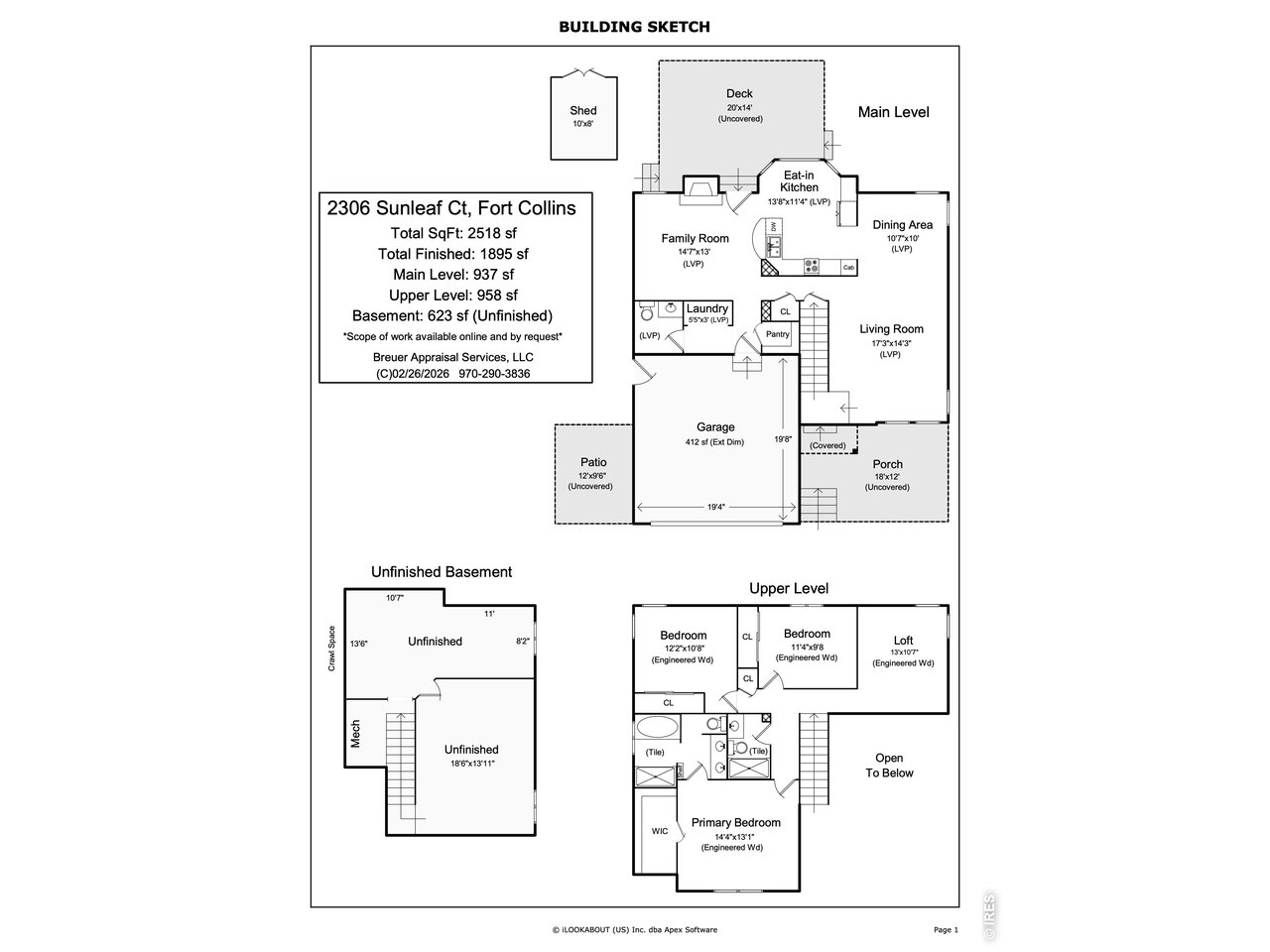 Recently updated 2-story home with 3 bedrooms, 3 bathrooms, and a loft with NO HOA. The main living area features lofty 16-foot vaulted ceilings, large windows, and a Velux skylight w/ remote-controlled blind that brings in abundant natural light. Luxury vinyl plank flooring runs throughout the main floor of the home, perfectly paired with engineered hardwood upstairs (no carpet!). The modern kitchen was fully updated in 2022 with sliding shelf cabinetry, soft-close doors and drawers, stainless steel LG appliances, under-cabinet lighting, a walk-in pantry, and a breakfast nook. All three bedrooms are located upstairs, along with a loft, adding flexibility as an office or a third living space. The primary suite includes vaulted ceilings, a walk-in closet, and a five-piece bathroom remodeled by Highcraft in 2018. Both upstairs bathrooms have been remodeled. Major updates include Pella windows and doors (2018), a Class 4 roof (2019), and furnace and A/C replaced in 2025. Other features include Trex decks (2018), a fully fenced yard with Rainbird irrigation, mature landscaping, an insulated two-car garage, an unfinished basement for maximum storage, a whole-house fan, an active radon mitigation system, and the list goes on...