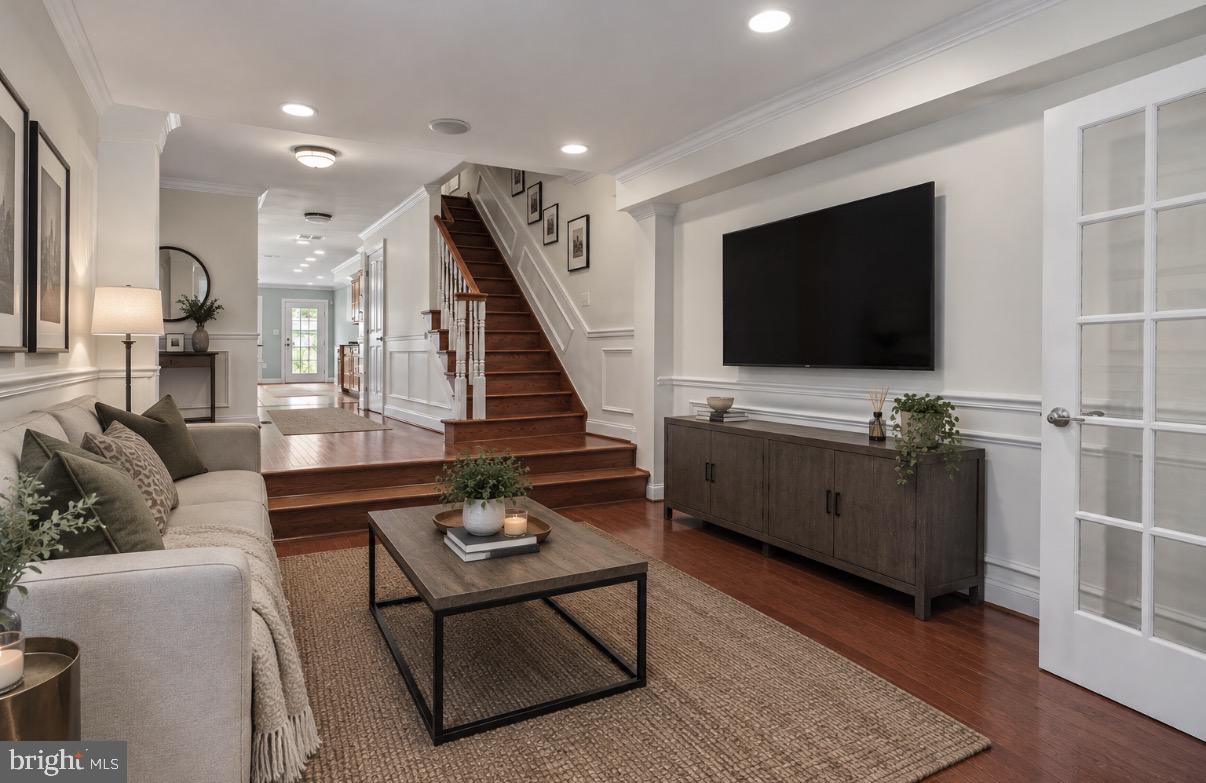Freshly updated and exceptionally spacious, this beautifully renovated Fells Point town home offers over 2,600 square feet of finished living space with four true bedrooms, three full bathrooms, and thoughtful upgrades throughout.Recently refreshed with fresh paint, stylish new light fixtures, a newly added foyer entry, and a brand-new water heater, this home blends modern convenience with the charm and energy of city living. With a walk score of 98, you are just moments from Fells Point’s best restaurants, coffee shops, bars, grocery stores, and waterfront attractions.The expansive main level features over-sized living spaces, hardwood flooring, surround sound, skylights, and an open layout centered around a dramatic staircase that creates an airy feel on every level. The chef’s kitchen is designed for both entertaining and everyday living with granite counter-tops, stainless steel appliances, brand new wall oven and microwave, hooded gas range, tile back-splash, breakfast bar seating, soft-close cabinetry, and abundant prep space. The dining area opens directly to a private rear patio filled with mature plants that convey with the property, creating a peaceful outdoor retreat in the heart of the city.Additional features include dual-zone HVAC, whole-home sound with amplifier, Cat5 wiring throughout with gigabyte switch, Schlage WiFi smart lock, Ecobee thermostats, multi-zone alarm system, generous closet space, and extensive basement storage. Built new in 2006, this home offers the square footage and modern systems rarely found in historic Fells Point.Included with the sale are the patio shed, rear patio drip irrigation system, all blinds, TV mounts, and washer and dryer. This is the Fells Point home buyers have been waiting for!