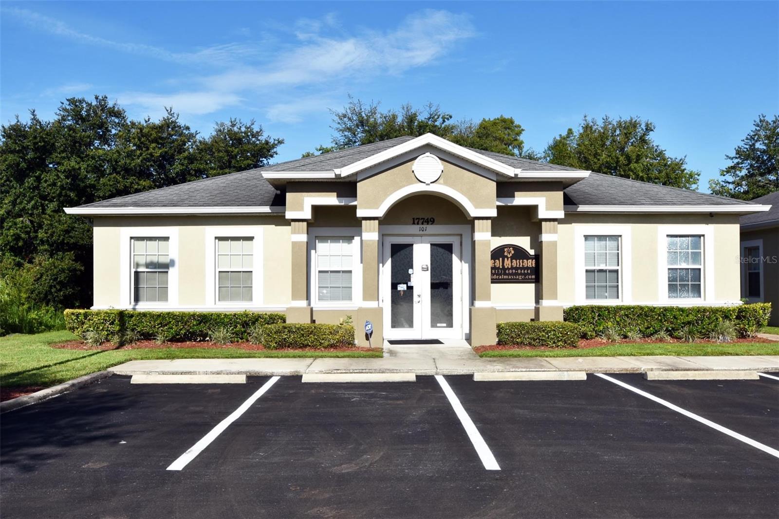 Introducing the Ballantrae Professional Office for Sale, a prime Office property located at 17749 Hunting Bow Circle in the vibrant city of Lutz, Florida. This well-maintained Class B building, constructed in 2008, offers a conducive environment for a range of professional services. Strategically zoned OP02 for Professional Services, this office space comes fully equipped with a built-in reception desk, a safe for secure storage, and even a reliable Kohler backup generator for uninterrupted operations. Situated in FEMA Flood Zone X, ensuring minimal flood hazard, this property provides peace of mind for business owners. This office boasts ample parking at a ratio of 4.5/1000 square feet, providing convenience for employees and visitors alike. Don't miss this opportunity to own a distinguished office space in a sought after location. Inquire now to make this commercial property yours!