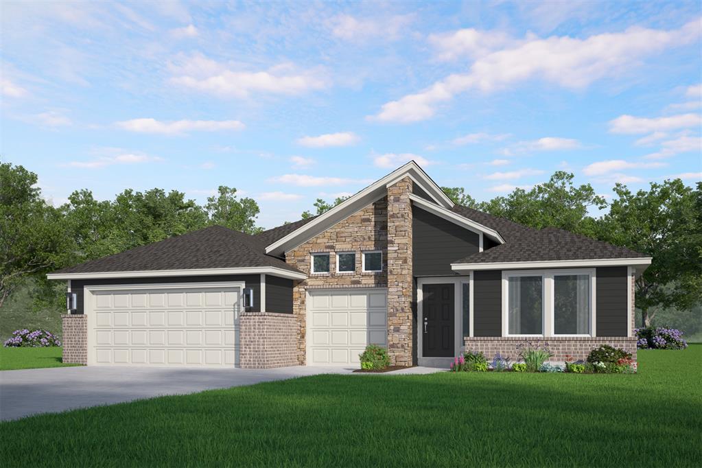 The open-concept kitchen, dining, and living area creates an easy, connected space for both everyday routines and entertaining. The kitchen features quartz countertops, a gas range, a spacious pantry, and a central island that keeps everything within reach. Durable hard-surface flooring and a striking fireplace add both style and function to the main living areas. Tucked away from the secondary bedrooms, the private primary suite offers a quiet retreat with a walk-in closet and a bath that includes a dual quartz vanity, freestanding tub, and a tiled shower. Three additional bedrooms and multiple linen closets provide flexible space and plenty of storage. A dedicated study makes the perfect home office or flex space, and the three-car garage adds even more room to grow with you through every stage of life.Native Plains offers a quiet country feel and features walking trails, fishing from the dock at the stocked pond, and a unique playground. The convenient location is a quick drive to I-35 and just minutes to downtown Oklahoma City.Included features:*Peace-of- mind warranties*10-year structural warranty*Guaranteed heating and cooling usage on most Ideal Homes*Fully landscaped front & backyard*Full Guttering*Fully fenced backyard.Floorplan may differ slightly from completed home.