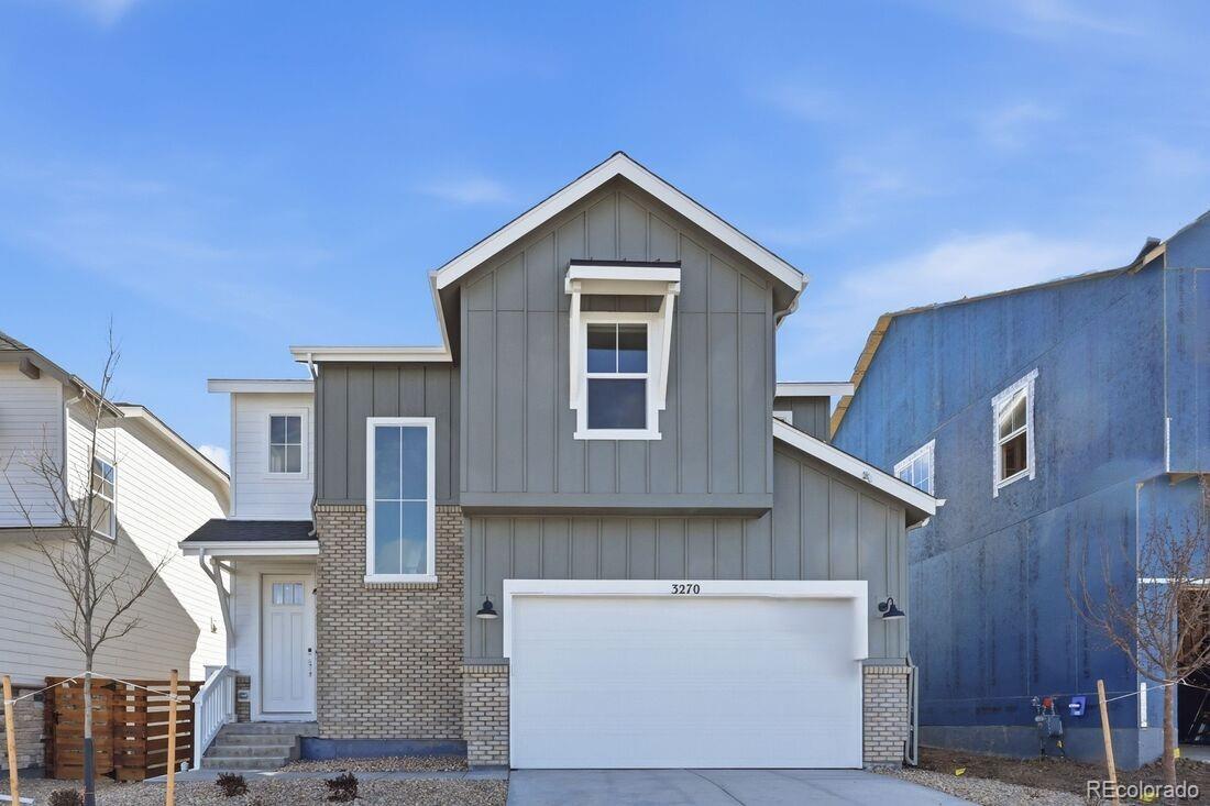 What's Special: West Facing Lot | Covered Patio | Close to Park | Large Kitchen Island.New Construction - Ready Now! Built by America's Most Trusted Homebuilder. Welcome to the Gray at 3270 N Denali Street in Aurora Highlands. A grand two-story foyer leads into an open-concept layout with a gathering room, dining area, and kitchen featuring an eat-in island, pantry, powder room, and a functional entry from the 2-car garage. Upstairs, two secondary bedrooms each include walk-in closets, along with a full bath, convenient laundry, and a spacious primary suite with a 4-piece bath and walk-in closet. Life at The Aurora Highlands offers scenic trails, resort-style amenities such as an outdoor pool, parks, and an onsite school, plus future retail, dining, and business spaces. With its own E-470 entrance, you’ll be just 10 miles from DIA and within easy reach of downtown Denver and the Denver Tech Center, creating a community where connection and convenience come together. Additional highlights include: covered outdoor living, unfinished basement with rough in plumbing for future use, craftsman style railing and spindles on stairs, large kitchen island. MLS#7396921