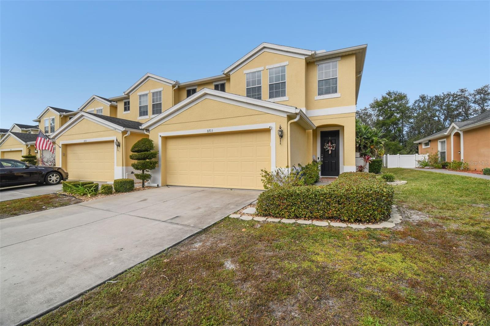 Welcome to this spacious townhome in one of New Port Richey’s most sought-after communities of Lexington Commons. The popular Pescara floor plan offers 2,269 sq ft, 3 bedrooms + loft, 2.5 baths, and a 2-car garage, providing room to live, work, and entertain comfortably. The entirety of this home has been upgraded from TOP to BOTTOM!!! Just check out all the photos and look at all the custom wood working, decretive walls, and entertainment spaces that are fit for a King and Queen! EVERYTHING IS DONE with the highest attention to detail. Backyard is done as well with tons of upgrades, fencing, and pavers!!! You will not find one this nice for this price anywhere else! Schedule your showing today! A/C 2024, W/H 2015, ROOF 2015, Water System 2024.