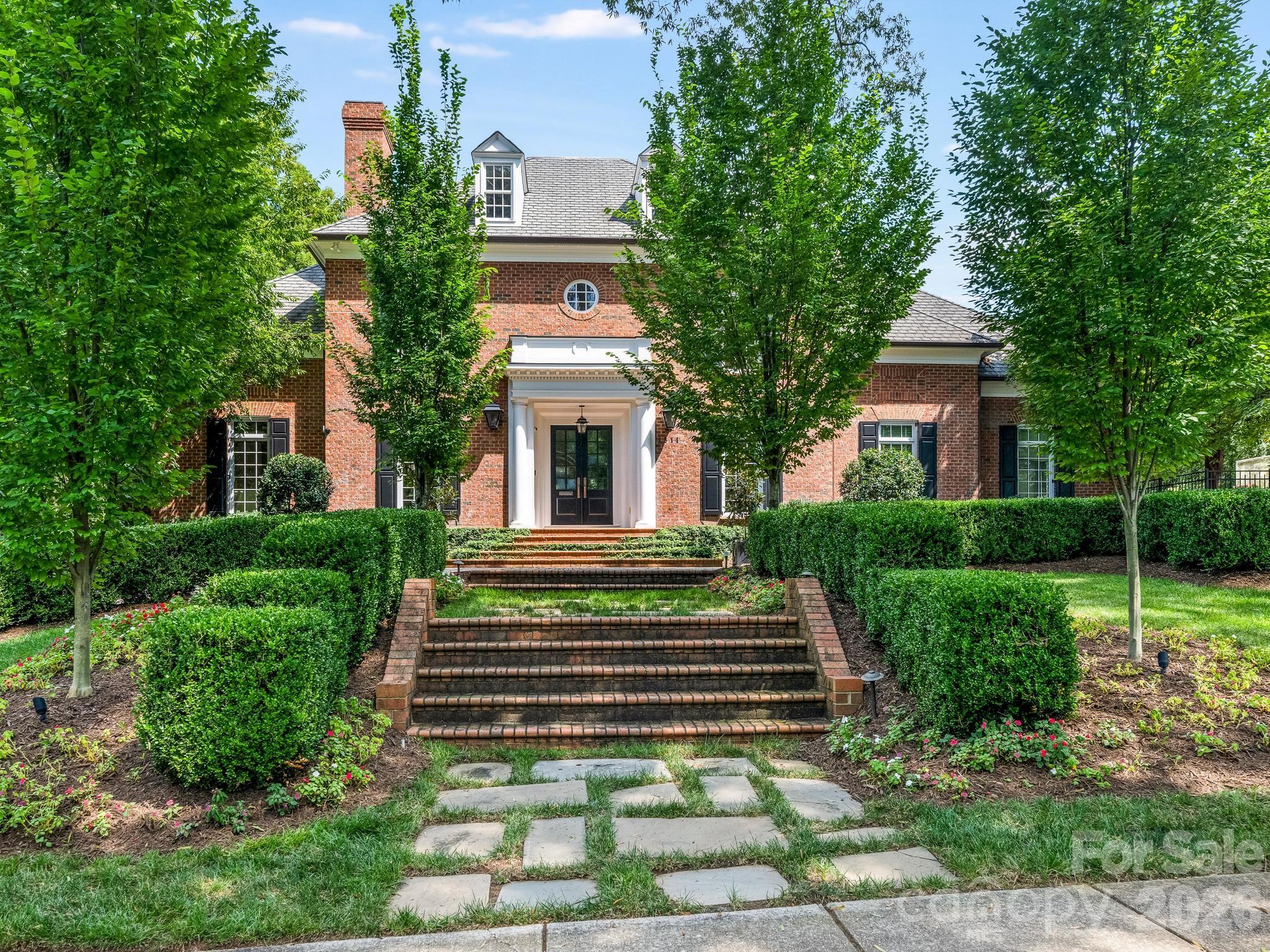 Timeless Georgian Residence in the heart of Myers Park. Unique combination of classic architecture and modern updates. Traditional in silhouette, yet beautifully reimagined.  From the Foyer , the eye is drawn through a procession of elegant spaces to the French doors that open to a large screen porch overlooking the pool. The soul of the house unfolds around the kitchen  and living spaces. Tall custom cabinetry, an oversized island, integrated appliances, and large breakfast area anchor the kitchen. Dual bar areas on the main level add to entertainment possibilities. The Primary Suite is a serene retreat-- custom crafted closets, and stunning bath! The remaining bedrooms are en suite, spacious and have excellent natural light. Tucked upstairs, the beautifully deigned 'smaller study" provides a great spot for work and creativity. Private rear yard with pool, covered cabana and ample garden areas. Minutes to Uptown, SouthPark , parks, shopping and restaurants.
