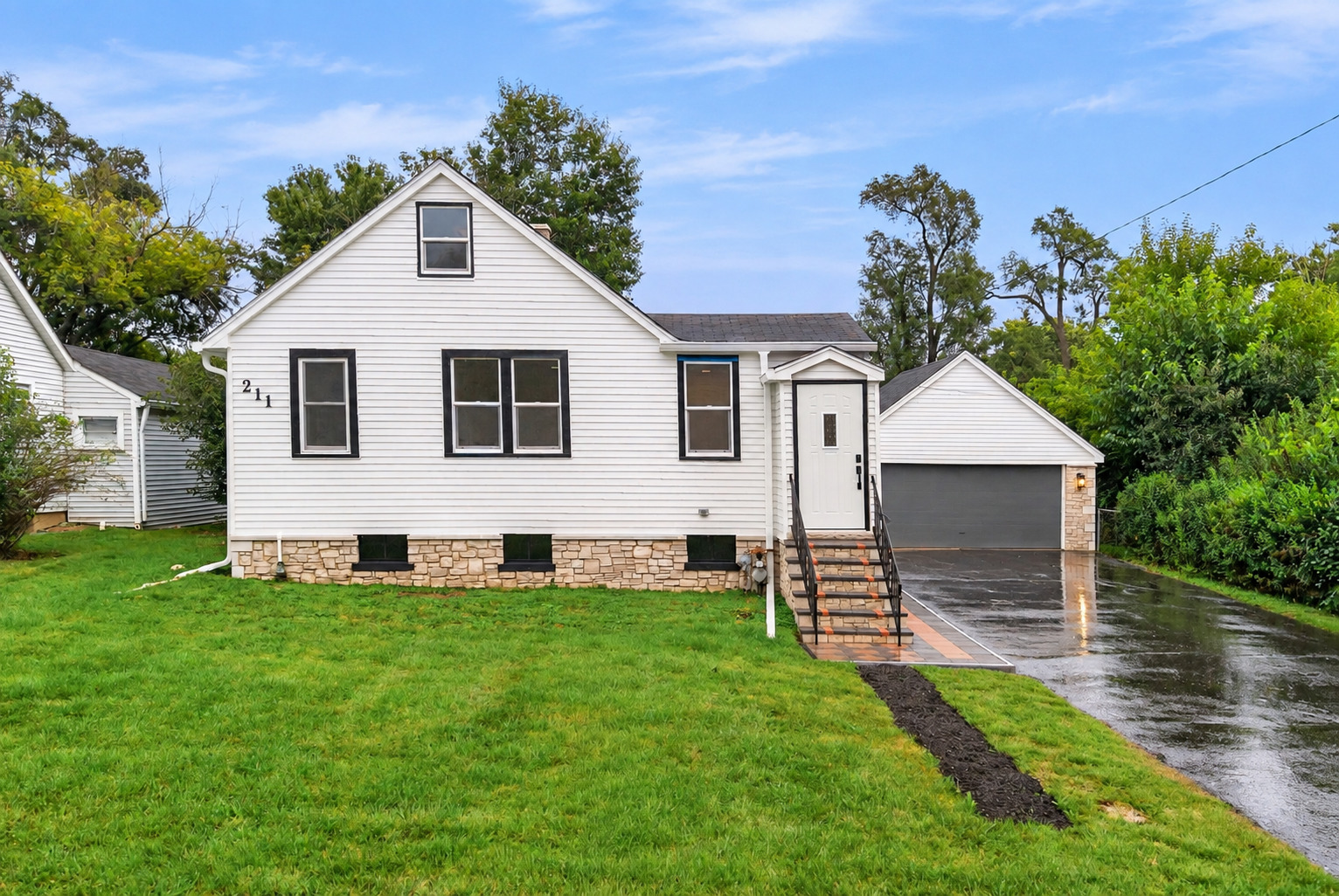 Welcome to this beautifully renovated 3-bedroom, 2-bath home in Mount Prospect, featuring modern finishes and extensive improvements throughout. The home offers a brand-new kitchen, two fully renovated bathrooms, new flooring, new interior doors, updated electrical and plumbing, most windows replaced, and a brand-new A/C system.  The bright and inviting interior includes a finished attic, providing flexible space perfect for a home office, playroom, guest area, or additional living space. A full basement offers generous storage and plenty of possibilities for future use.  Step outside to a spacious backyard with a covered patio and brand-new wood deck - perfect for relaxing, entertaining, gardening, or outdoor activities. A 2-car garage provides additional parking and storage.  Conveniently located in Mount Prospect near shopping, dining, parks, transportation, and everyday amenities.  All renovations and improvements were completed with the required permits. A truly move-in-ready home with the major updates already completed - ready for its new owner.