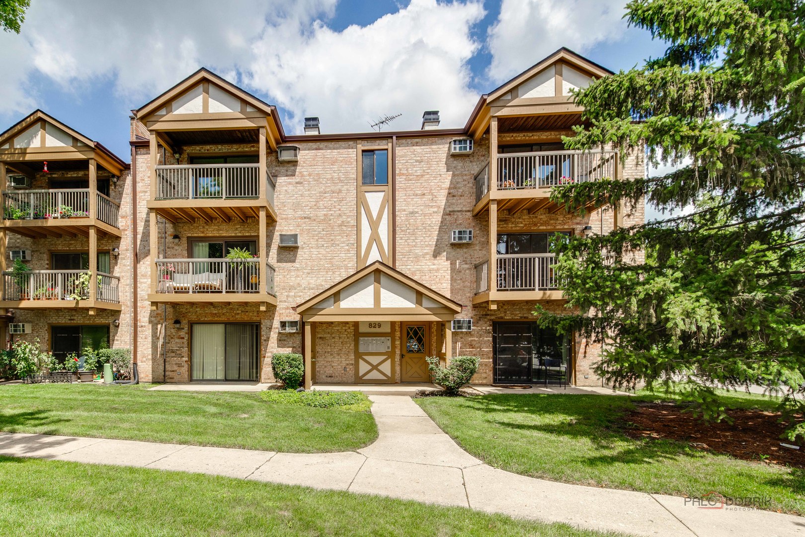 Welcome To Charming Top Floor "Church Creek" Two Bedroom Condo Located In The Heart Of Arlington Heights! Nestled In Tudor-Style Brick Building, As You Step Through The Front Door You Will Be Greeted By Inviting Foyer  Draws You To Light-Filled Living With Cozy Fireplace And Large Private Covered Balcony To Enjoy Morning  Coffee, Relaxing With A Book, Evening Sunsets And The Wonderful Sunset Meadows Park. Dining Perfect For Family Dinners And Holiday Parties Overlooking Kitchen With Breakfast Bar, Granite Countertop, Glass Tile Backsplash And 40" Cherry Cabinets. Primary Bedroom With Large Closet, Full Bathroom With Custom Vanity And Tub/Shower Combo. The Second  Bedroom  Offers A Great Place For Family Member, Guests To Stay Or Work At Home Office. Beautiful Wood Engineering Floors. Two Wall/Window A/C Units-2024 and 2025. Water Heater -2017. An Adjacent Large Storage Room. Two Exterior Parking Spaces And Plenty Parking Is Available For Residents And Guests. HOA Fee Covers Heat, Water, Scavenger, Gas. Your Only Regular Bills For Electric And Internet. Investors Welcome. Enjoy Mother Nature Living, Soccer Field, Bike, Walking Paths, Arlington Race Track And Arlington Lake Golf Course. This Community Is Ideally Located Just Minutes Away From  Parks, Shopping, Schools, Restaurants, NW Community Hospital. Close To Downtown Arlington Heights, Metra Station, Expressways.  Real Estate Tax Does Not Reflect Homeowners Exemption.