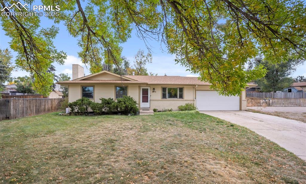 Tucked away on a cul-de-sac, this classic ranch home sits on a large lot and has been lovingly maintained by its original owners for over 50 years. Offering a comfortable layout and thoughtful updates, it’s ready for its next chapter.

Inside, you’ll find brand-new carpet throughout and fresh, inviting living spaces filled with natural light. The open dining and kitchen areas flow easily for everyday living or entertaining, while the spacious basement provides endless possibilities for a family room, hobby area, or guest retreat. A third bathroom is already roughed in and ready for the new owner to finish.

A new Class 4 impact-resistant roof has been installed as of October 2025, adding long-term value and peace of mind. The large laundry and storage room offer plenty of space to stay organized, and the property’s generous lot gives you room to garden, play, or simply relax outdoors.

Enjoy Colorado’s natural beauty year-round from your own home—watch breathtaking sunrises and sunsets, take in views of Pikes Peak once the leaves have fallen, and enjoy the magic of New Year’s fireworks lighting up the night sky. When the full moon rises, it fills the primary bedroom with a warm, peaceful glow.

With no HOA and a location that balances privacy with convenience, this home combines timeless charm and solid craftsmanship—a wonderful opportunity to create lasting memories in one of Colorado Springs’ most established neighborhoods.