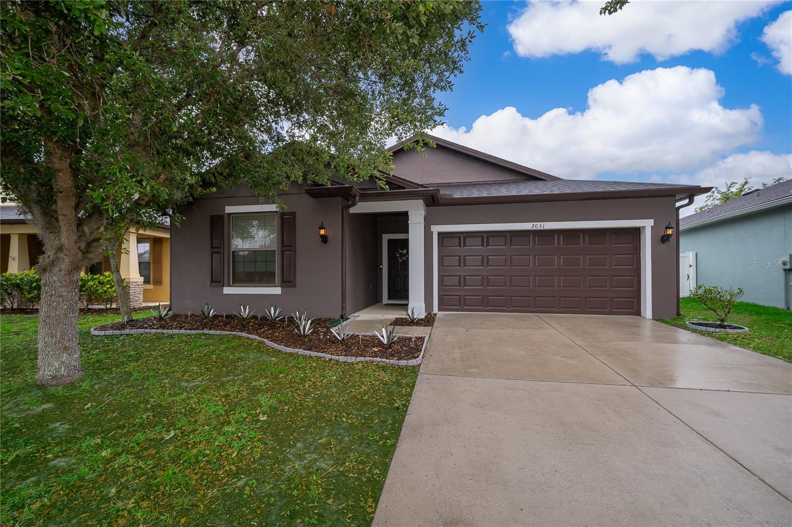 Come see this BEAUTIFUL 3 bedroom, 2 bath, one story home in Brooksville. LOW HOA fees! This lovely home features some incredible UPDATES: NEW INTERIOR & EXTERIOR PAINT -2026, 5 inch baseboards, BRAND NEW SOD in backyard -2026, NEW DOORKNOBS throughout, NEW CEILING FAN in living room, NEW GARBAGE DISPOSAL(w/1yr warranty) and NEW TOILETS in both bathrooms. Luxury Vinyl Plank flooring throughout the home! Open floorplan with 2 bedrooms & a bathroom in the front and the master bedroom in the back of the home. Gorgeous kitchen which features GRANITE countertops & a spacious center island, great for entertaining. FULLY FENCED back yard for privacy! Trillium Village has a beautiful resort style pool as well as awesome walking or biking areas. Location is convenient to the Suncoast Parkway, US 19, shopping, beach, Sports Complex, dining & more! Schedule a showing TODAY!