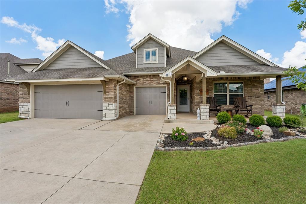 Welcome to this one-owner, single-level home in Hidden Prairie, where thoughtful design meets everyday comfort. Offering 4 bedrooms, 2.5 bathrooms, and a flexible floor plan, the fourth bedroom can easily serve as a private home office. The open-concept living area features surround sound, abundant natural light, and flows seamlessly into the chef’s kitchen complete with stainless steel appliances, custom cabinetry extending to the ceiling, and generous workspace for entertaining.The private primary suite is designed for relaxation with dual vanities, a European-style shower, and two separate closets featuring seasonal hanging racks for exceptional organization. Additional upgrades include a tankless water heater, whole-home air purification system, decked attic for extra storage, and an in-ground storm shelter in the garage.Step outside to enjoy the covered patio with its cozy outdoor fireplace while overlooking the peaceful greenbelt providing the privacy of no backyard neighbors. Hidden Prairie residents also enjoy scenic walking trails and a stocked neighborhood pond perfect for fishing. Conveniently located just minutes from shopping, dining, entertainment, and with easy access to major highways, this home offers the perfect combination of comfort, convenience, and quality.