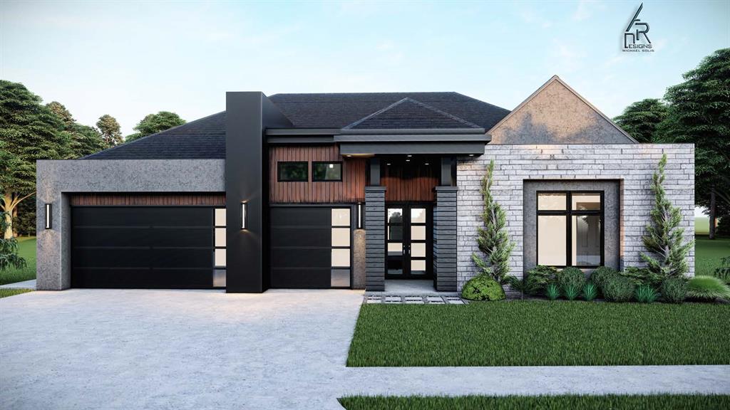 Let us open the door to your dream home! Designed for both comfort and sophistication, this stunning one level residence in Rockwell Park offers a seamless blend of elegance and modern functionality. As you enter hrough the dramatic foyer into the expansive main living area, where soaring ceilings, designer tile flooring, and a striking gas fireplace create a warm yet refined atmosphere. The open-concept design flows effortlessly into the chef’s kitchen, featuring a center island, butler’s pantry, and a premium stainless steel appliance package—perfect for culinary enthusiasts. The private primary suite is a luxurious retreat, offering a spa-inspired bath with dual vanities, a freestanding soaking tub, a walk-in shower, and exceptional closet. Thoughtfully designed for privacy, the fourth bedroom is situated on the opposite side of the home with its own full bath, making it ideal for guests. The outdoor living area is an inviting sanctuary, perfect for both quiet evenings & lively gatherings, featuring a large covered patio with a fireplace that enhances the ambiance. Highlights include a built-in mud bench, a stylish powder bath, a full sprinkler system, and a tankless water tank, and wired for seccurity system.  Every detail in this home has been meticulously curated, from designer lighting to premium tile & a neutral color palette, ensuring a timeless aesthetic that complements any style. The craftsmanship & attention to detail throughout are truly unparalleled. Residents of Rockwell Park enjoy premier amenities, including a community pool, playground, and  basketball court. Estormio Plan. Welcome Home.