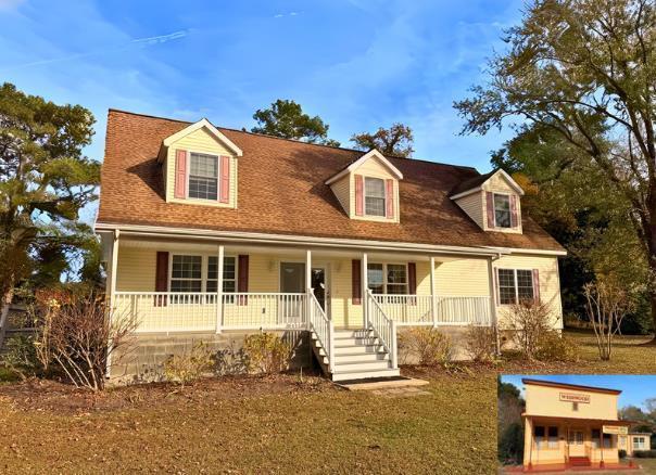 Discover the perfect blend of small-town living and entrepreneurial potential at this unique property! The main home features 4 spacious bedrooms and 3 full baths, showcasing beautiful hardwood floors, large rooms, and thoughtful extras throughout. Set on a generous lot with mature trees and open space, you'll also find a classic barn which is ideal for storage, a workshop, or creative projects.  But that's not all, this property also includes a separate store building, offering the perfect setup for your next venture! With the new bike trail coming, imagine transforming it into a bike shop, gallery or local market. The possibilities are endless! Live, work, and create your future all in one location. Call for a private tour. Enjoy a lifestyle where home and opportunity meet.