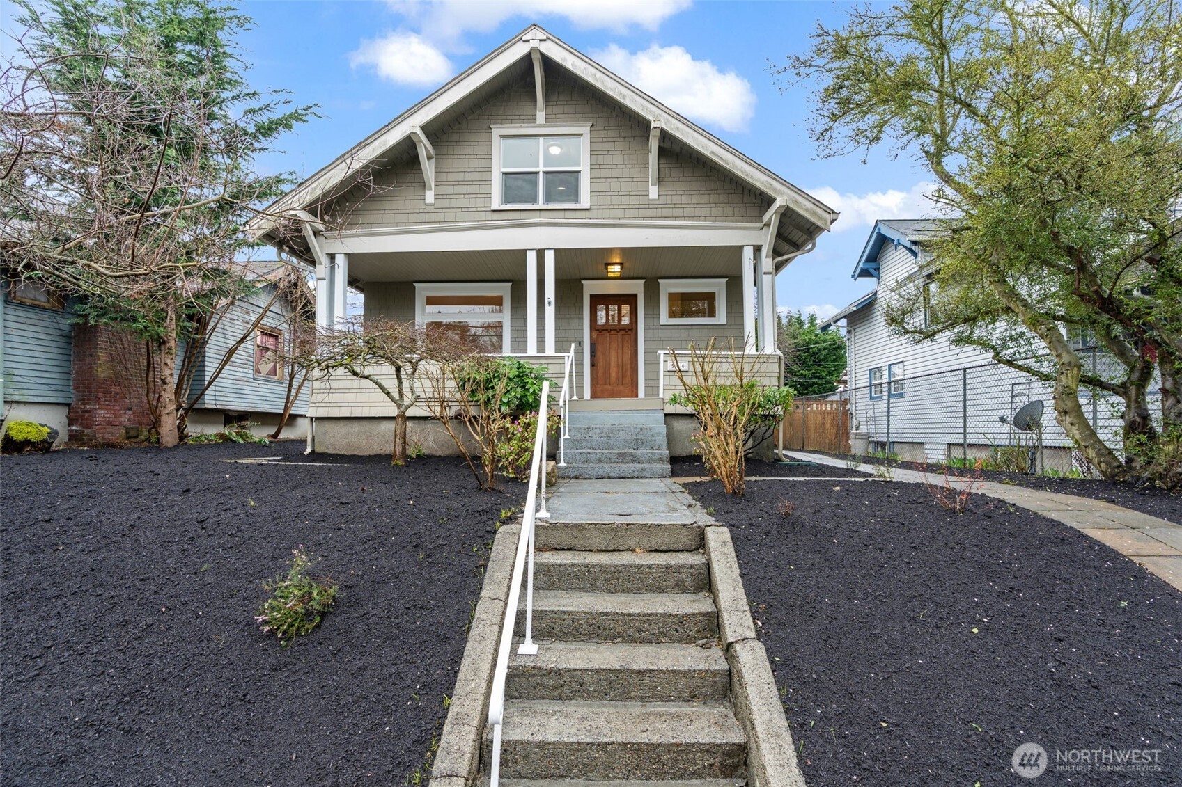 There’s something special about a 1913 Craftsman, the kind of warmth and character you feel the moment you arrive, and this Lincoln District gem delivers. Set in one of Tacoma’s most vibrant neighborhoods, you’re just minutes from local restaurants, everyday conveniences, and the fun of newly revitalized Gas Station Park.    A welcoming covered front porch sets the tone, perfect for morning coffee or evening unwinding. Inside, timeless details shine with original hardwood floors, classic built-ins, and large windows that flood the home with natural light. The 3-bedroom, 1.75-bath layout offers both function and charm, including a full bath with a beautiful clawfoot tub. The finished basement creates space for work, play, or storage, while the versatile third floor is divided into three zones—perfect for bedrooms, an office, or creative flex space.    Out back, a private, freshly landscaped yard with new bark and a poured concrete patio invites easy entertaining and quiet evenings alike. Off-street parking and a powered shed add convenience and utility.    Major system updates provide peace of mind, including a new furnace, central A/C, and hot water heater, along with newer LG appliances. With its blend of historic character, modern updates, and an unbeatable location, this home is ready to welcome its next chapter. Could this be where yours begins?
