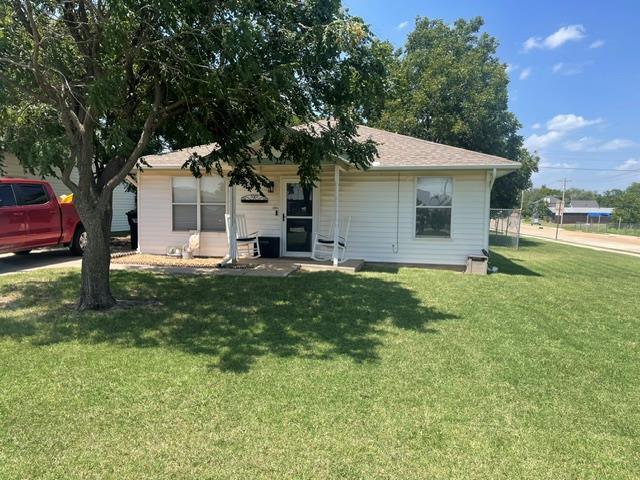 Seller will pay up to $5000.00 of the buyers closing cost with any accepted full price offer!Very nice 2 bedroom home with 1 bath on a corner lot built in 2001. Owners have been updating home since they moved in in 2021. Kitchen has a pantry, new dishwasher, newer gas stove, and refrigerator will stay. New LVT flooring throughout entire home. Most light fixtures have been replaced. The bathroom has 2 sinks and a new toilet. Primary bedroom has a walk-in closet. Nice fenced backyard with a storage building and backyard access. Come see this super cute home. Dogs may be in the backyard.