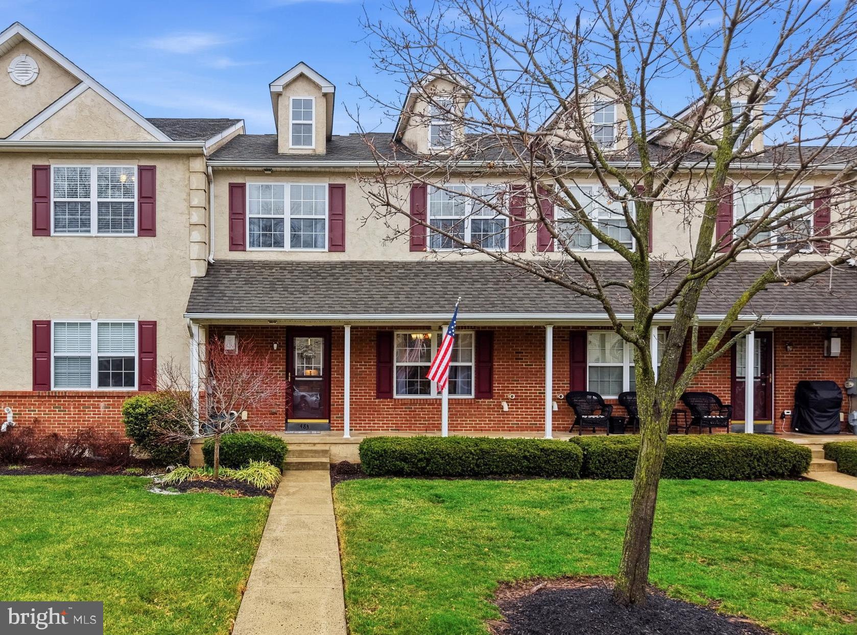 Freshen up your lifestyle this spring with this beautiful townhome in Cliffside Manor. Offering a blend of comfort and convenience, this home features 3 bedrooms, 2.5 baths and gleaming hardwood floors throughout the first floor adding warmth and elegance.  The main level includes a fireside living room, formal dining room, powder room and kitchen with granite countertops, gas cooking, built in microwave, refrigerator, dishwasher and cozy breakfast area. The second floor is very spacious and includes a large primary bedroom with an en-suite bath, two additional bedrooms, hall bath, laundry area and great closet space! The attached one car garage and full unfinished basement offer more storage than most people will ever need.  The community is small and offers excess parking for family and friends and a park/playground being  just steps away. Enjoy the unsurpassed location featuring long-distance views of the Bucks County countryside while still only minutes away from shopping and dining in Dublin, Perkasie and Doylestown. This home reflects true pride in ownership and is sure to win your heart!