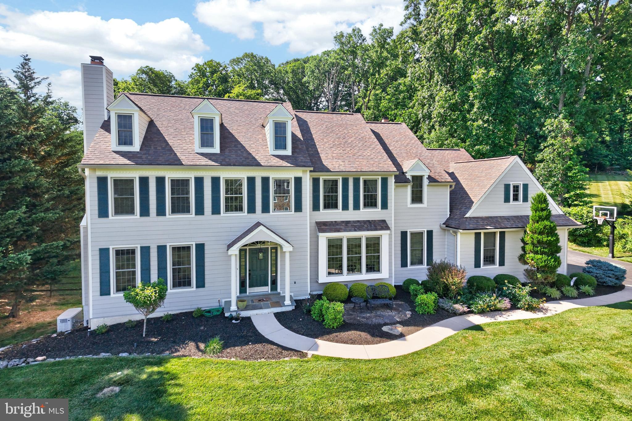 Showings start Saturday, July 25, 2026 through Showingtimg.comDiscover Unparalleled Luxury in Chester SpringsWelcome to this exceptional residence, perfectly situated in the highly sought-after Haverhill community within the prestigious Downingtown East School District. Offering a rare blend of elegance, privacy, and value, this 5-bedroom, 4.5-bathroom home is set on a lush one-acre lot designed for both relaxation and grand entertaining.Outdoor Oasis & Refined InteriorsThe exterior is a true retreat, featuring a sparkling in-ground pool, a sprawling new deck, and a charming covered porch. Overlooking a fenced backyard with a fire pit and serene wooded views, it offers the ultimate setting for outdoor living. Inside, the heart of the home is the open-concept kitchen, boasting updated cabinetry and countertops. This chef's space flows seamlessly into a dramatic family room, anchored by a fireplace and a breathtaking wall of palladium windows. The main level also includes a sophisticated two-story foyer, a formal living room with its own fireplace, a formal dining room with elegant French doors, a private office with a cozy window seat, and a highly functional mudroom and laundry area located just off the three-car garage.Spacious Accommodations & Finished Lower LevelThe second floor provides ample space with five well-appointed bedrooms, including a guest suite with a private en-suite bath. The expansive primary suite serves as a personal sanctuary, complete with a spa-like bathroom featuring a soaking tub, separate shower, and double vanities. For additional living space, the fully finished basement is a standout feature, housing a dedicated game room, a second family room, a private workout room, significant storage, and a convenient full bathroom. Multiple windows, including an egress window, ensure this level remains bright and inviting.Recent upgrades include removal of stucco and installation of Hardie Board, newer windows and recently replaced roof along with some new systems within this home make a wonderful opportunity to make this house your home with your special interior touches. Prime LocationEnjoy the best of Chester County living with a prime Chester Springs address. This home offers easy access to Routes 401 and 202, ensuring a convenient commute to local shopping, dining, and regional events. Experience the perfect harmony of neighborhood charm and private luxury.Other Updates on this home include the following;*** Full house Generac Generatror**** All Windows have been replaced ***** (3) New Garage Doors and openers recently ****** Music speaker system with speakers in the Family Room, Kitchen, Living Room, Dining Room & Outside Deck area.THIS PROPERTY HAS IT ALL AND WAITING FOR THE NEW OWNERS TO ENJOY IT ALL......