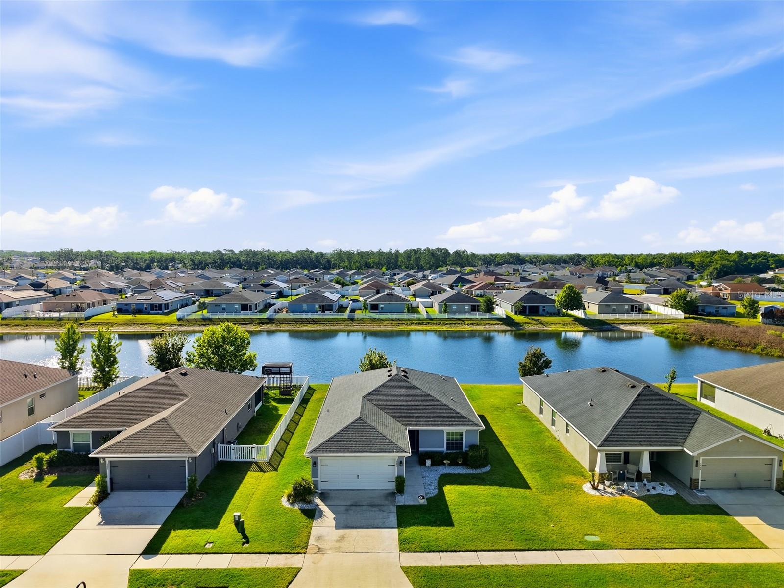 A Waterfront Retreat in Zephyrhills! Welcome to 6872 Gideon Circle. This 3-bedroom, 2-bath home offers a peaceful waterfront view in the heart of Zephyrhills.The home features a functional 1,534-square-foot floor plan designed for easy living. The open-concept layout makes the space feel bright and airy, whether you are hosting a busy family dinner or enjoying a quiet evening. The kitchen island is the heart of the home, providing the perfect space for morning coffee, homework sessions, or chatting while you prepare a meal. All of the appliances have been upgraded since construction - Refrigerator 2024; Washer, Dryer, Dishwasher, Stove 2025. This terrific home also features in-wall integrated pest control!The highlight of this property is the backyard. You have direct access to beautiful pond views that serve as a serene backdrop for your day. Living here also means you have access to excellent community amenities, including a resort-style pool, dog park, playground and park area .This home is fresh, comfortable, and ready for its next chapter. It is a turnkey property that offers a great lifestyle. Let me know when you are ready to take a tour.
