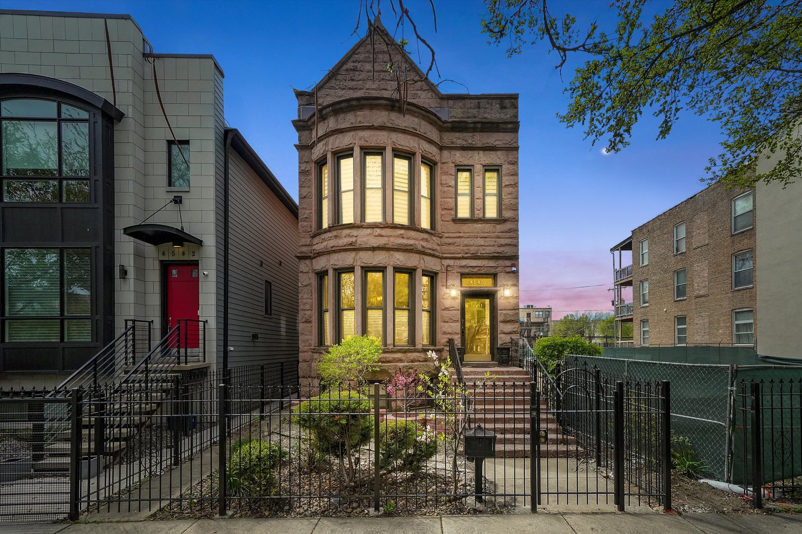 This historic Bronzeville Redstone Mansion, rehab 2020, 4500 sw. ft.  offers 5 bedrooms on the 2nd level 2.5 baths, newer kitchen  with breakfast bar & spacious island, granite counter tops, all stainless steel appliances stay, newer windows, roof, 2 furnaces, 2 a/c units, hardwood floors thru-out, 3 wood burning fireplaces in Living room, Family room & Master bedroom.  Enclosed sunroom, deck. Finished basement with ceramic tile floor, bar, bath. 2 car garage, shed.  Close to public transportation.  Pre-approved buyers please.