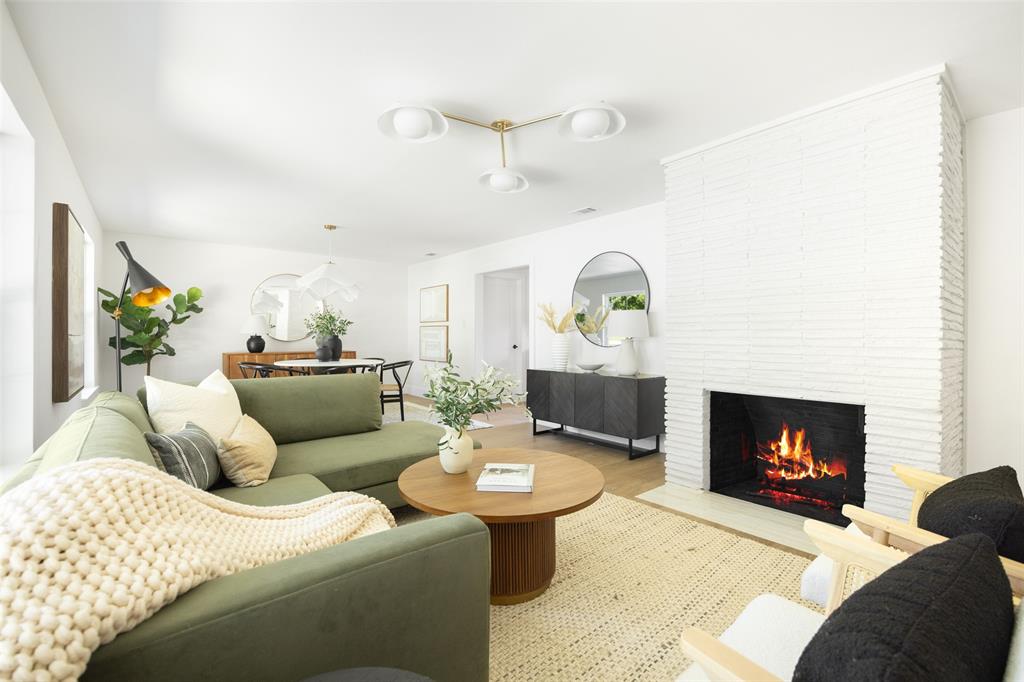 A rare opportunity in coveted Forest Hills: Land. Location. Lifestyle. Own a beautifully renovated home on San Leandro Drive for under $850k. Move right in today, build equity, then expand at your leisure in a premier neighborhood moments from White Rock Lake. Nestled among majestic trees, grand homes, and custom builds, this reinvigorated ranch on a spacious .295 acre corner lot offers endless opportunities. Inside, an airy open-concept floor plan highlights warm wood floors, natural light, and curated finishes. Dramatic lighting and a striking floor-to-ceiling brick fireplace anchor the living and dining spaces, which flow seamlessly into the generous kitchen. The heart of the home is a showstopper—with playful backsplash, rich cabinetry, designer details, and abundant counter space. Foodies will love the 6-burner gas stove, perfect for crafting memorable meals. Just beyond, the bright laundry room—adorned with whimsical tiling and ample space—leads to the two-car garage, which in turn *provides access to the backyard.*Three inviting bedrooms include a serene primary suite with ensuite bath and backyard deck access, while the secondary rooms share a beautifully appointed full bathroom.The spacious backyard offers space to gather, play, or add a pool to create your dream retreat. An expansive deck and paver patio create an effortless extension of indoor living outdoors, while a powered shed, offers endless potential for storage, a workshop, or creative retreat.Here, lifestyle is unparalleled. Stroll to White Rock Lake, the Dallas Arboretum, or the Trinity Forest Spine Trail. In minutes, enjoy shops and dining in Casa Linda and Lakewood, tee off at Tenison Park, or reach vibrant Downtown Dallas in just 10 minutes.An investment in both lifestyle and equity, this Forest Hills gem combines immediate move-in ease with the lasting value of land and room to expand.  Land, location, and lifestyle in one compelling package - without the million dollar price tag.