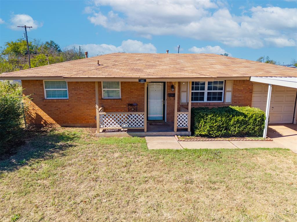 Move-In-Ready Solid Home in a Convenient Moore Location / Large Corner Lot!Enjoy comfortable living and easy access to everything you need in this 3-bedroom, 1-bath home in Moore. Fresh interior paint and ceiling fans add a welcoming touch, while a converted garage provides additional square footage which could be used as bonus room/ den/ study or extra bedroom.Relax on the covered front porch or make the most of the large backyard, complete with a storage shed. A two-car carport offers convenient covered parking. With easy access to I-35, local schools, dining, and shopping, this home is well-positioned for everyday convenience.Move-in ready and full of possibilities, it’s a great option for an owner-occupant or an investment property. This one has good bones!