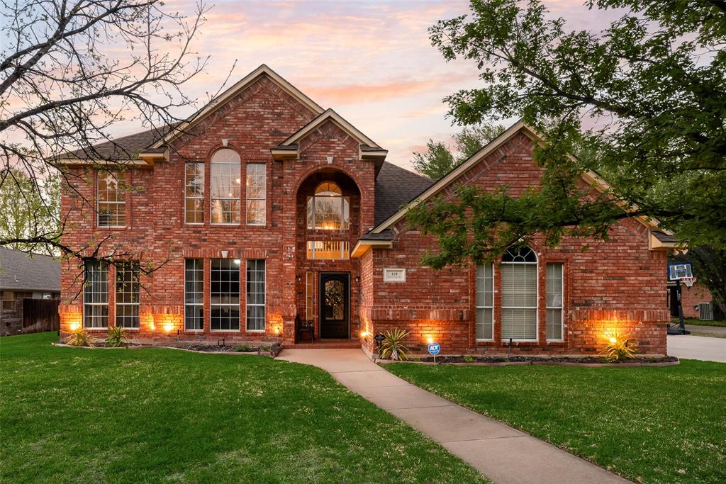 Beautifully maintained 5-bedroom, 3.5-bath home in the heart of Trophy Club offering a functional and inviting layout! Wood-look tile flows throughout the main living areas, leading you past the formal living and dining rooms into the spacious family room with a charming corner brick fireplace. The open-concept design continues into the bright breakfast area and updated kitchen, featuring white cabinetry, quartz countertops, a center island, subway tile backsplash, and stainless steel appliances. The private primary suite is tucked downstairs and showcases a cozy bay window along with an ensuite bath complete with dual sinks, a garden tub, separate shower, and walk-in closet. Upstairs, you’ll find a large game room plus four secondary bedrooms and two full baths—plenty of space for everyone. Step outside to your backyard retreat with a covered patio and sparkling pool, complete with a safety fence—perfect for relaxing or entertaining. Refrigerator, washer, and dryer all convey, making this home truly move-in ready! Ideally located within walking distance to Harmony Park with tennis and pickleball courts, and just minutes from Highway 114, Charles Schwab, Fidelity, and an abundance of shopping, dining, and entertainment. Don’t miss this incredible home!